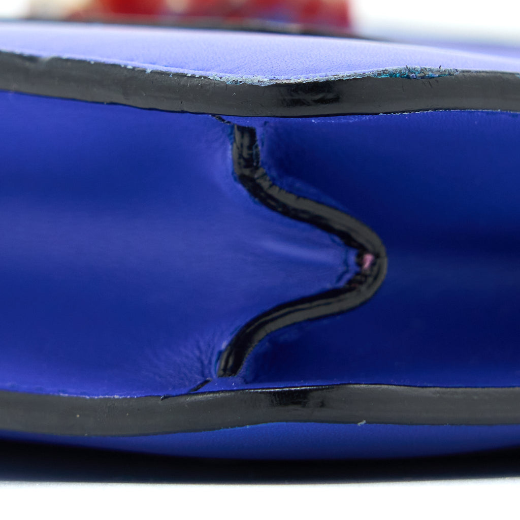 BVLGARI SERPENTI FOREVER SHOULDER BAG CALFSKIN BLUE GHW