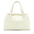 CHANEL LARGE SHOPPING TOTE BAG CAVIAR IVORY SHW