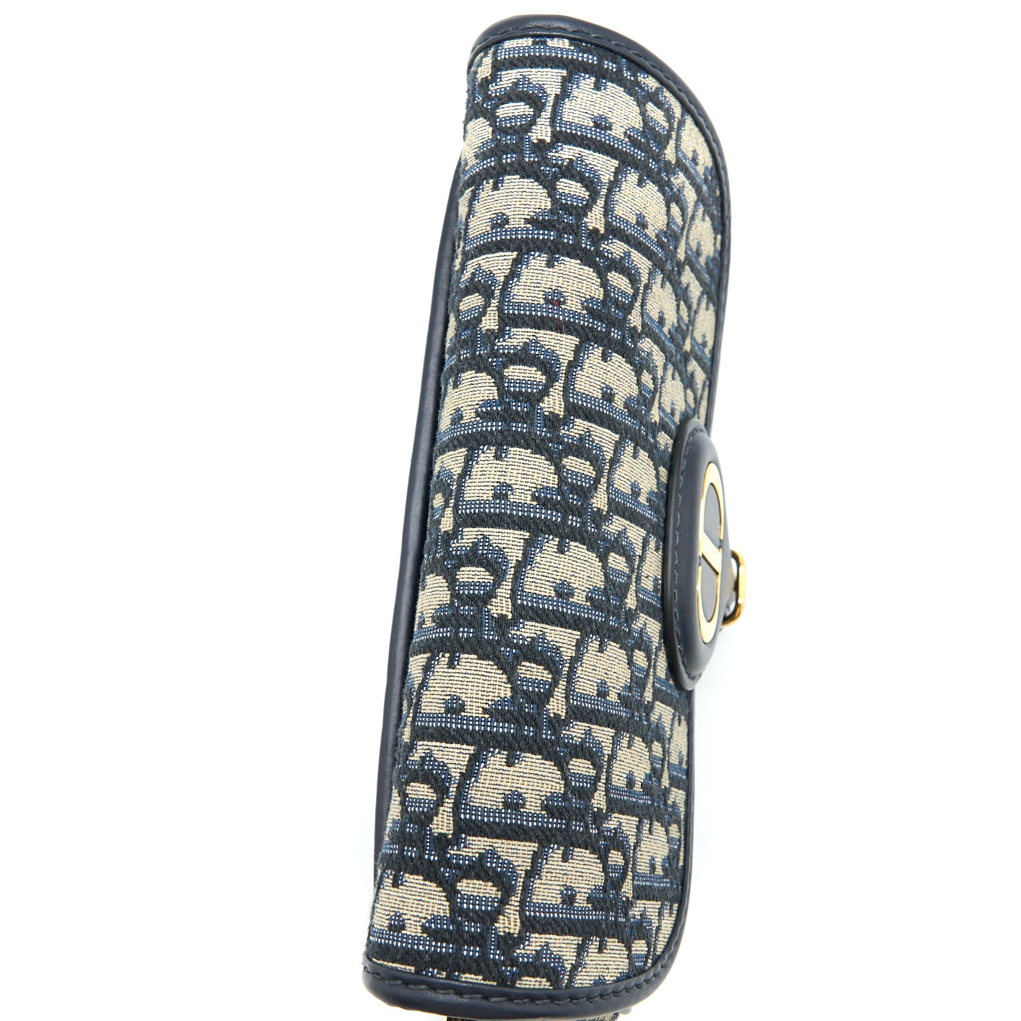 DIOR BOBBY EAST-WEST BAG BLUE OBLIQUE JACQUARD GHW