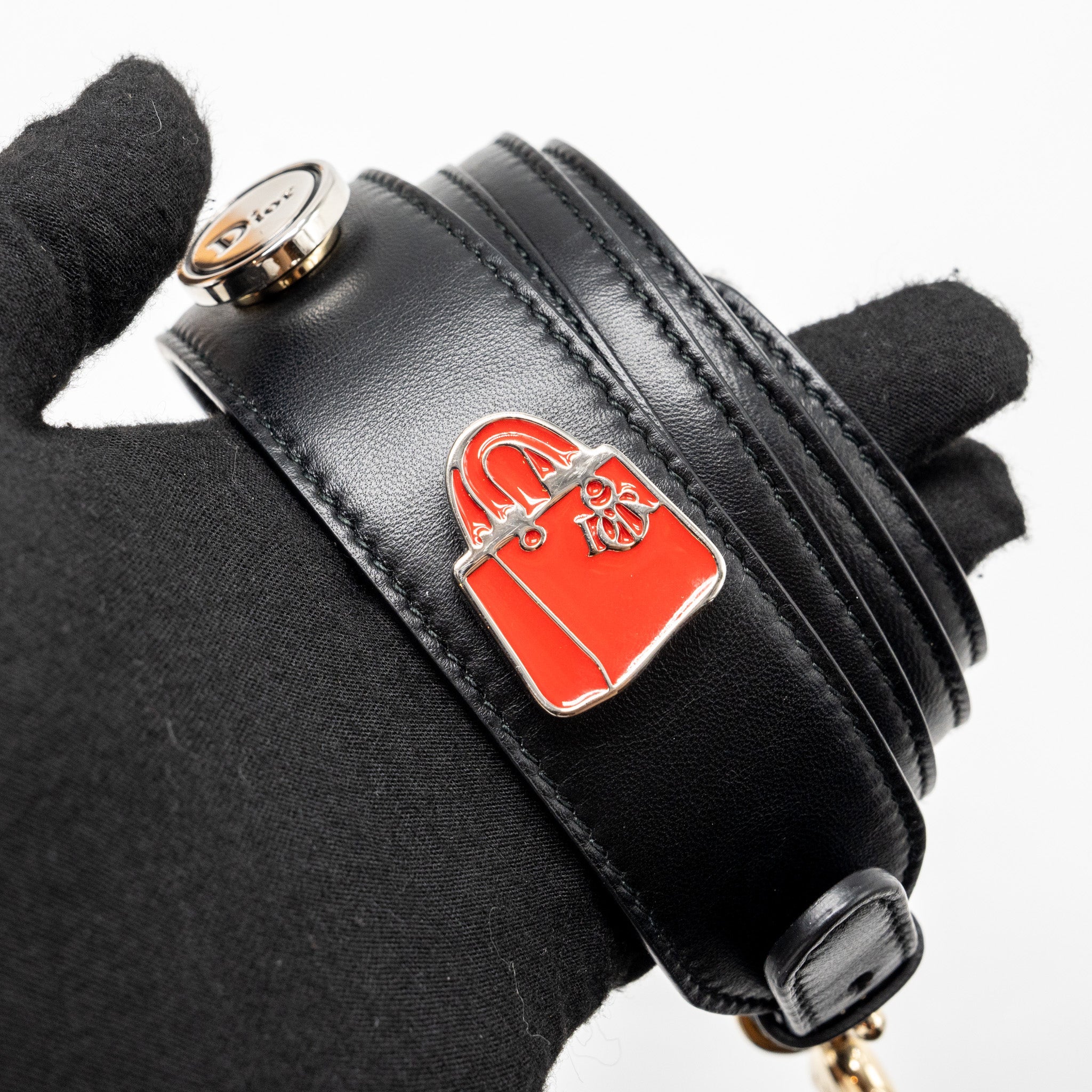 DIOR SMALL MY ABC LADY DIOR LAMBSKIN BLACK GHW