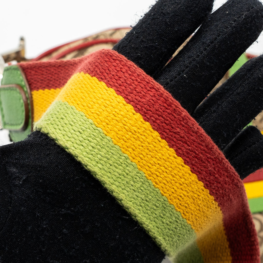 DIOR VINTAGE SADDLE BAG CANVAS/ LEATHER MULTICOLOUR SHW