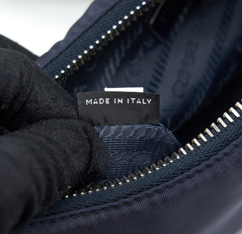 PRADA 2005 RE-EDITION NYLON SHOULDER BAG INDIGO BLUE SHW