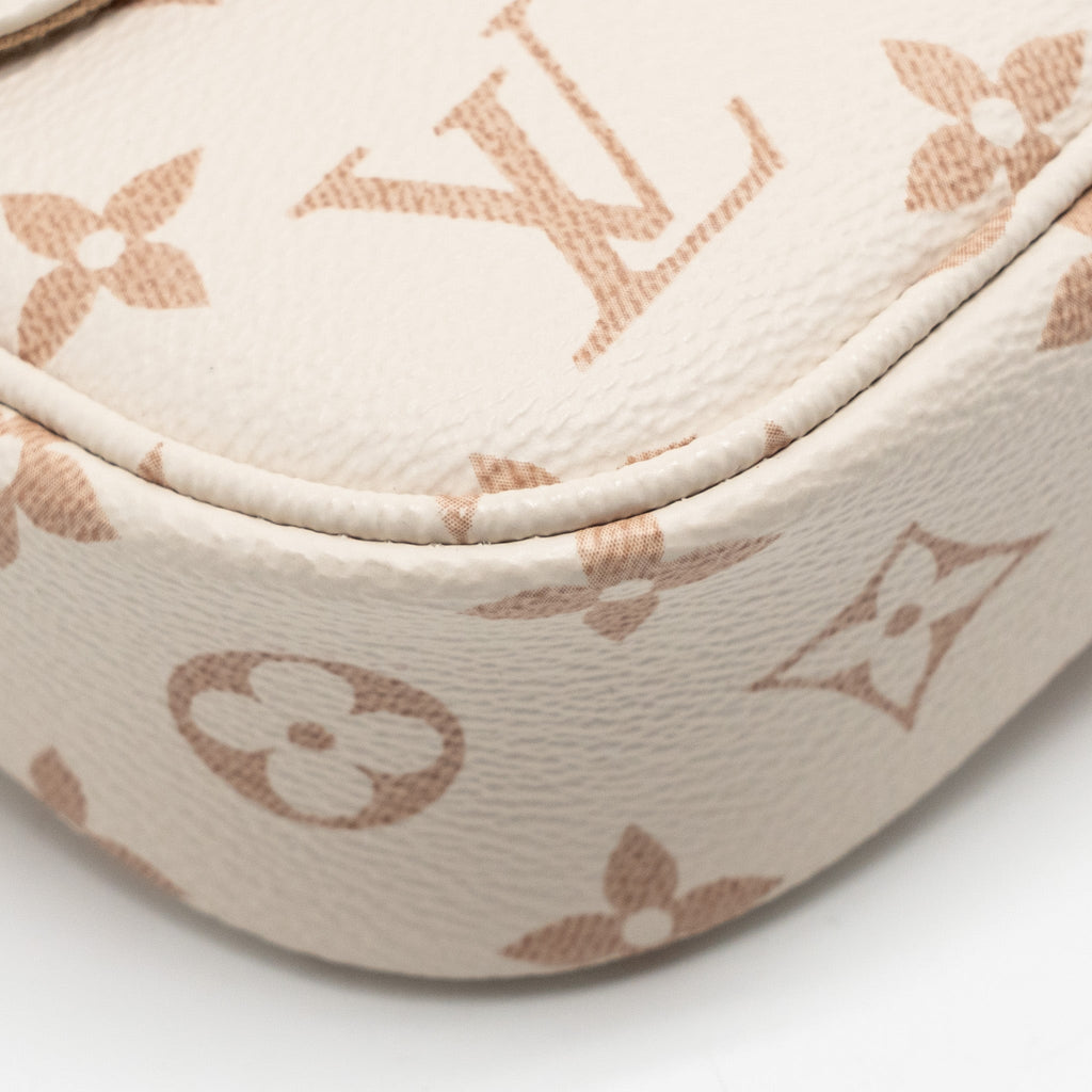 LOUIS VUITTON IVY WALLET ON CHAIN MONOGRAM CANVAS BEIGE/ CREAM GHW