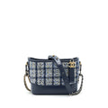 CHANEL SMALL GABRIELLE HOBO BAG TWEED BLUE WITH MULTI COLOUR HARDWARE