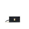 CELINE CALFSKIN C WALLET ON CHAIN BAG BLACK GHW