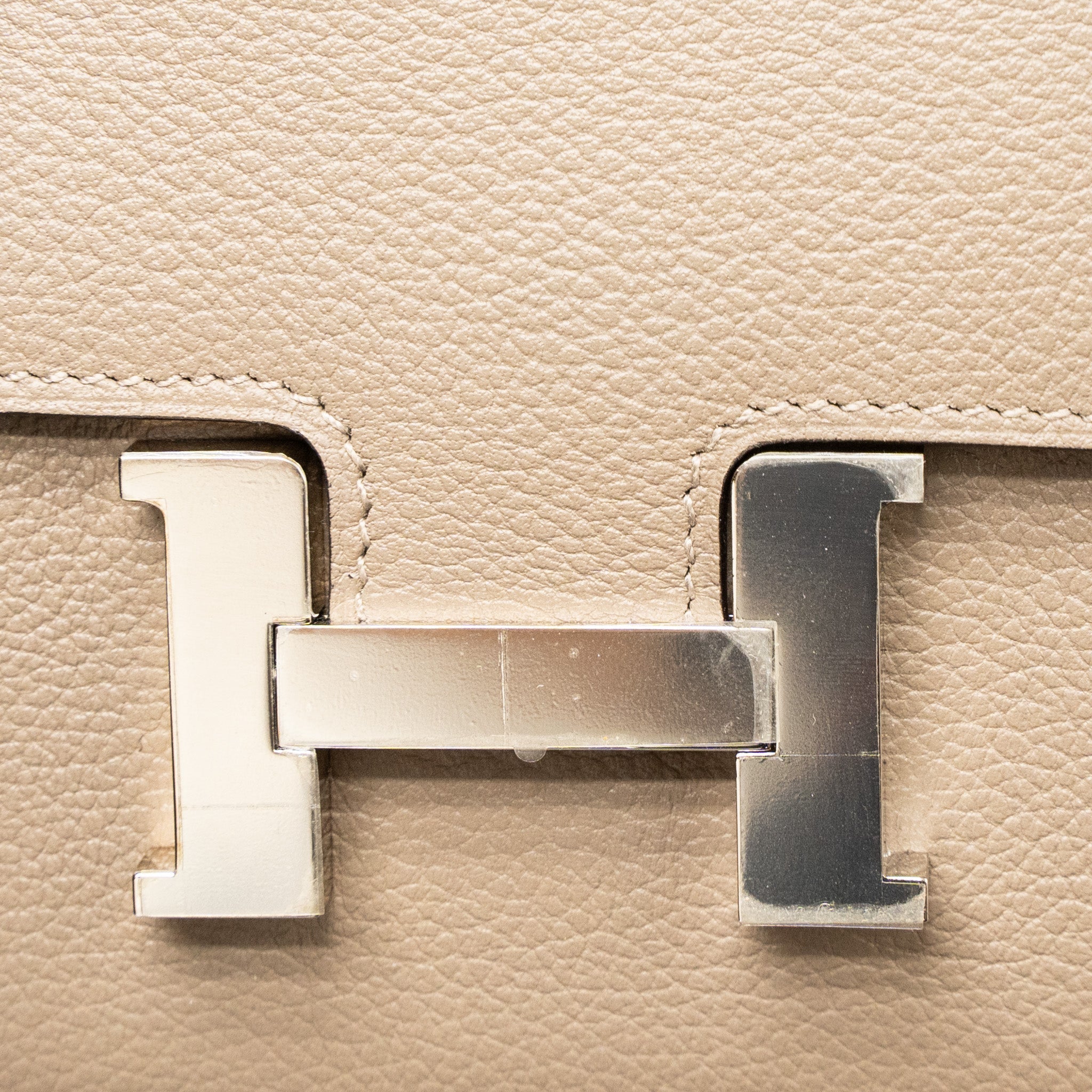 HERMES CONSTANCE COMPACT WALLET EVERCOLOR GRIS ASPHALTE SHW
