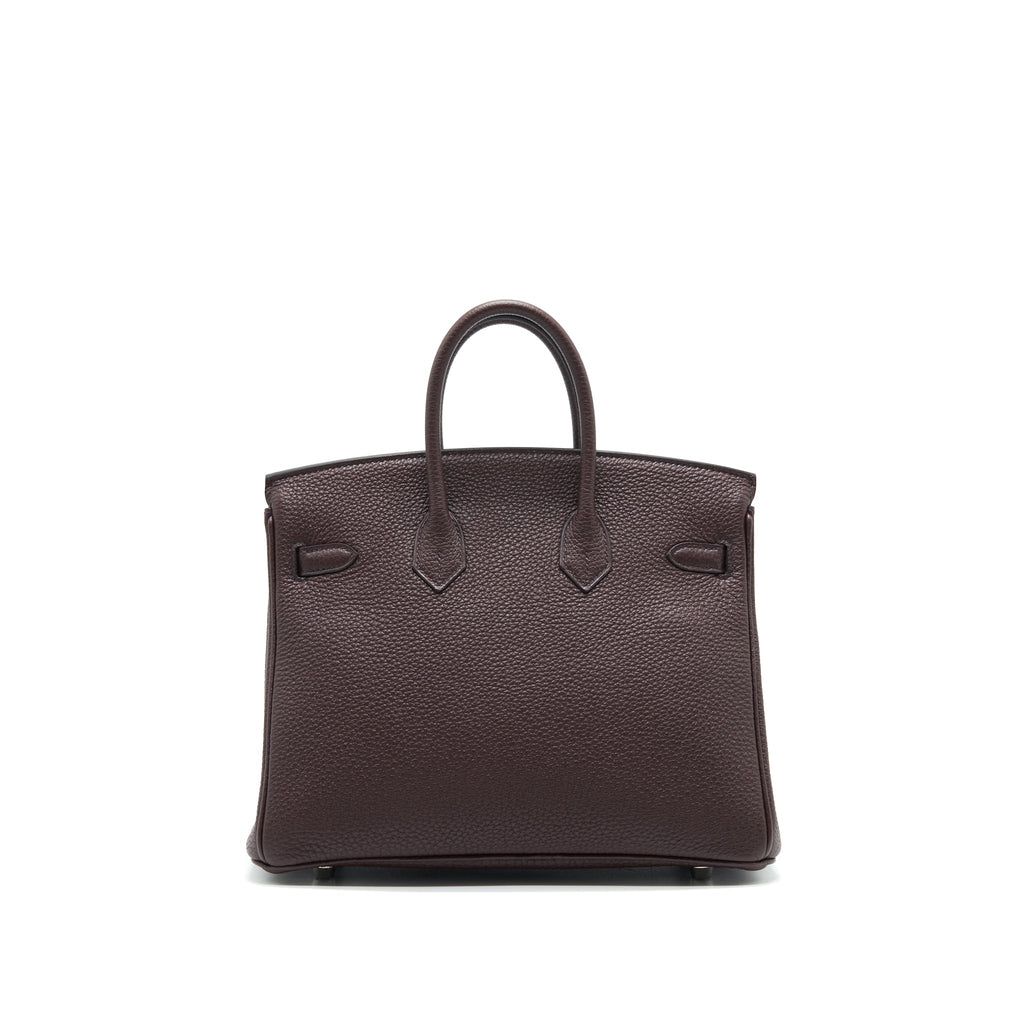 HERMES BIRKIN 25 0G ROUGE SELLIER TOGO LEATHER SHW
