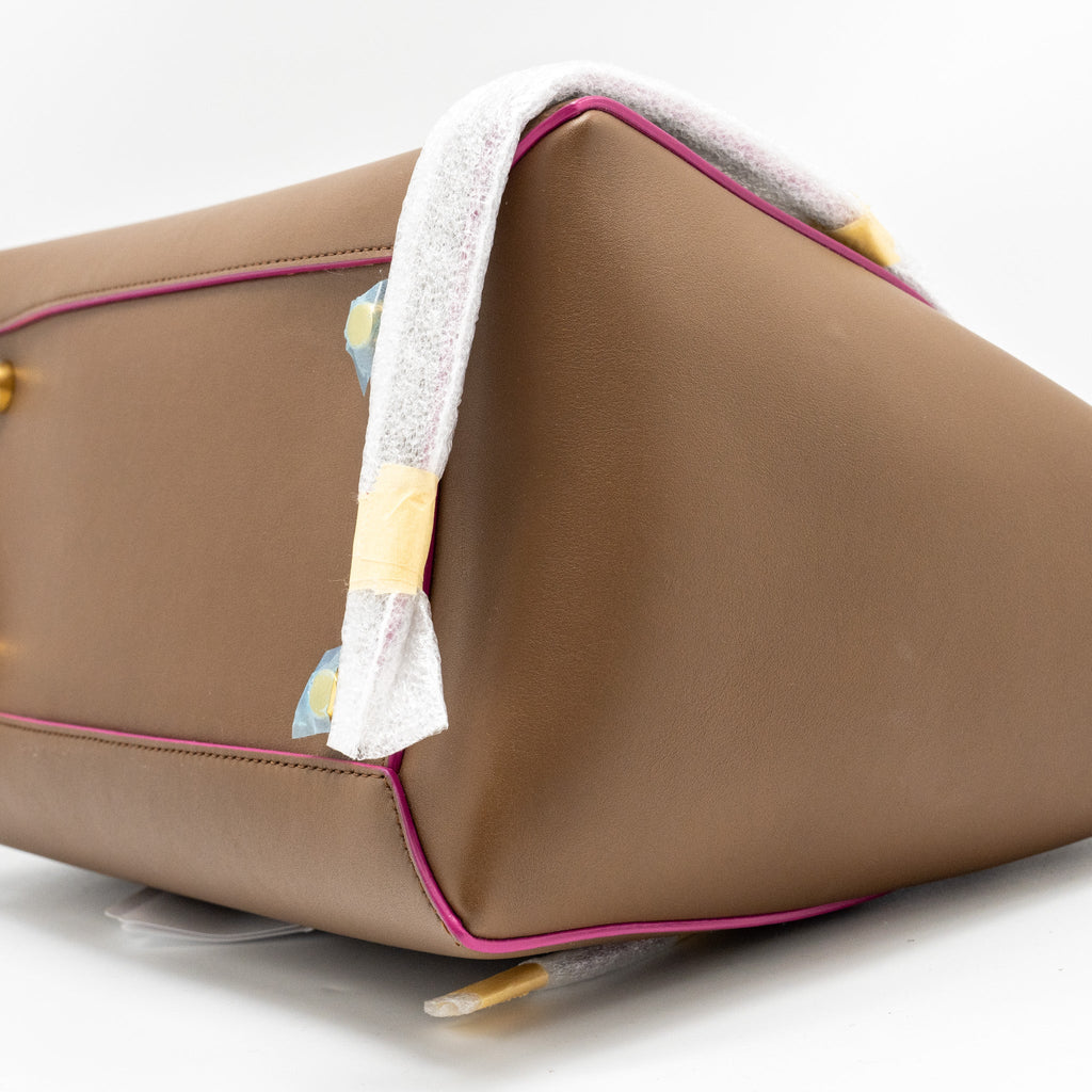 CELINE MINI BELT BAG CALFSKIN CAMEL GHW