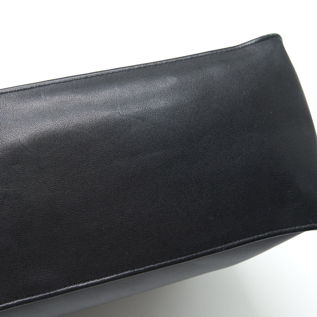 CHANEL VINTAGE CC TIMELESS SHOPPING TOTE LAMBSKIN BLACK GHW