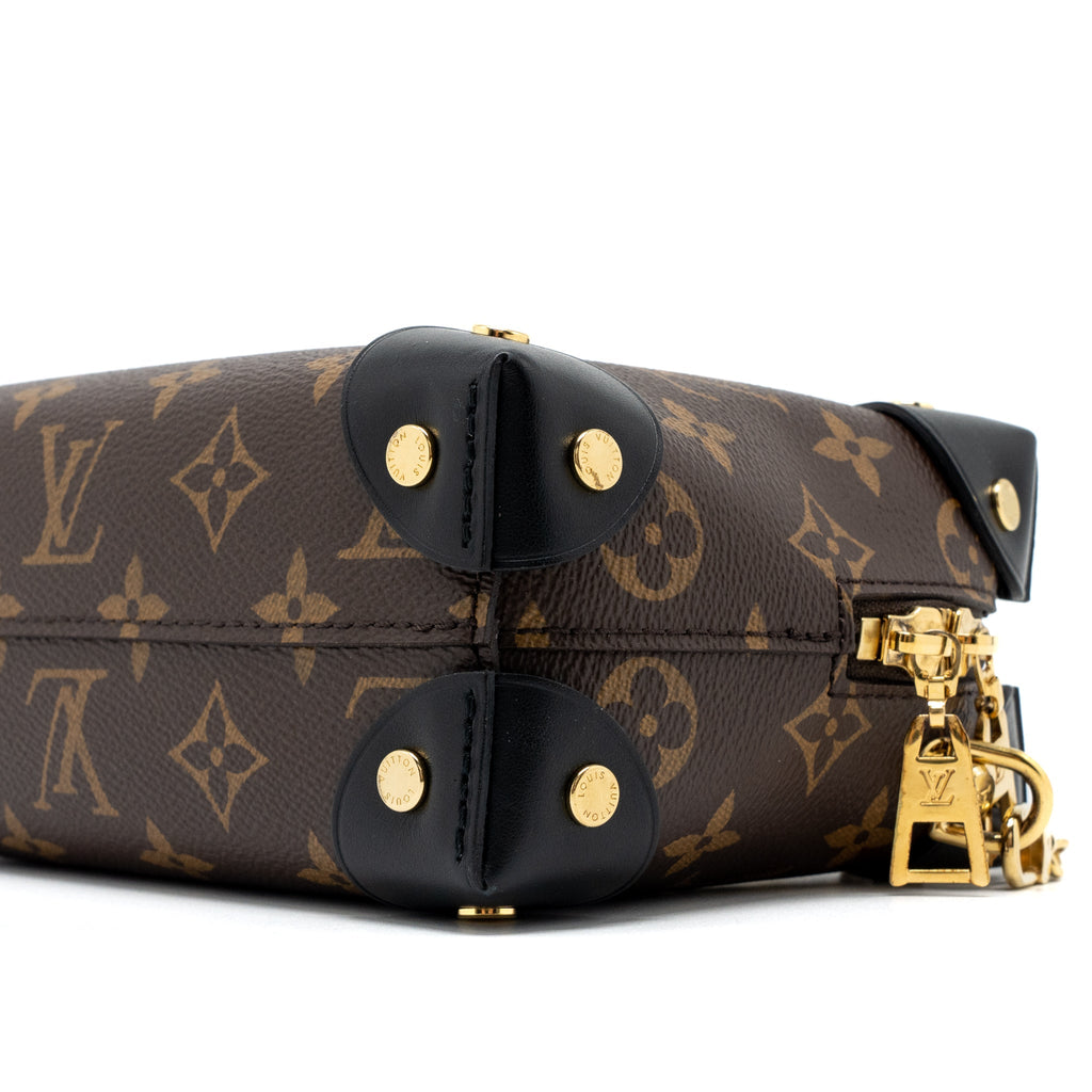 LOUIS VUITTON PETITE MALLE SOUPLE MONOGRAM CANVAS BLACK GHW (NEW VERSION)