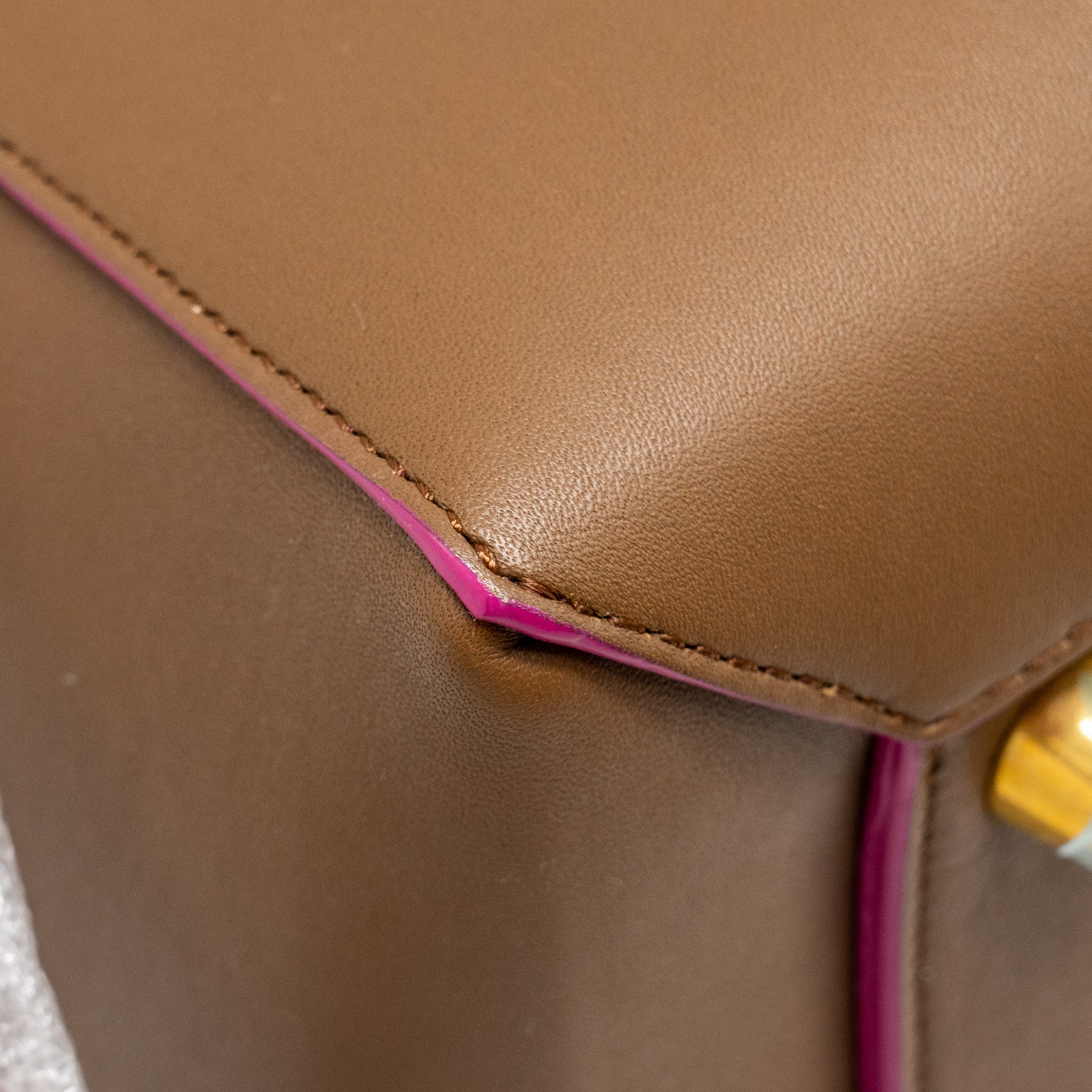 CELINE MINI BELT BAG CALFSKIN CAMEL GHW