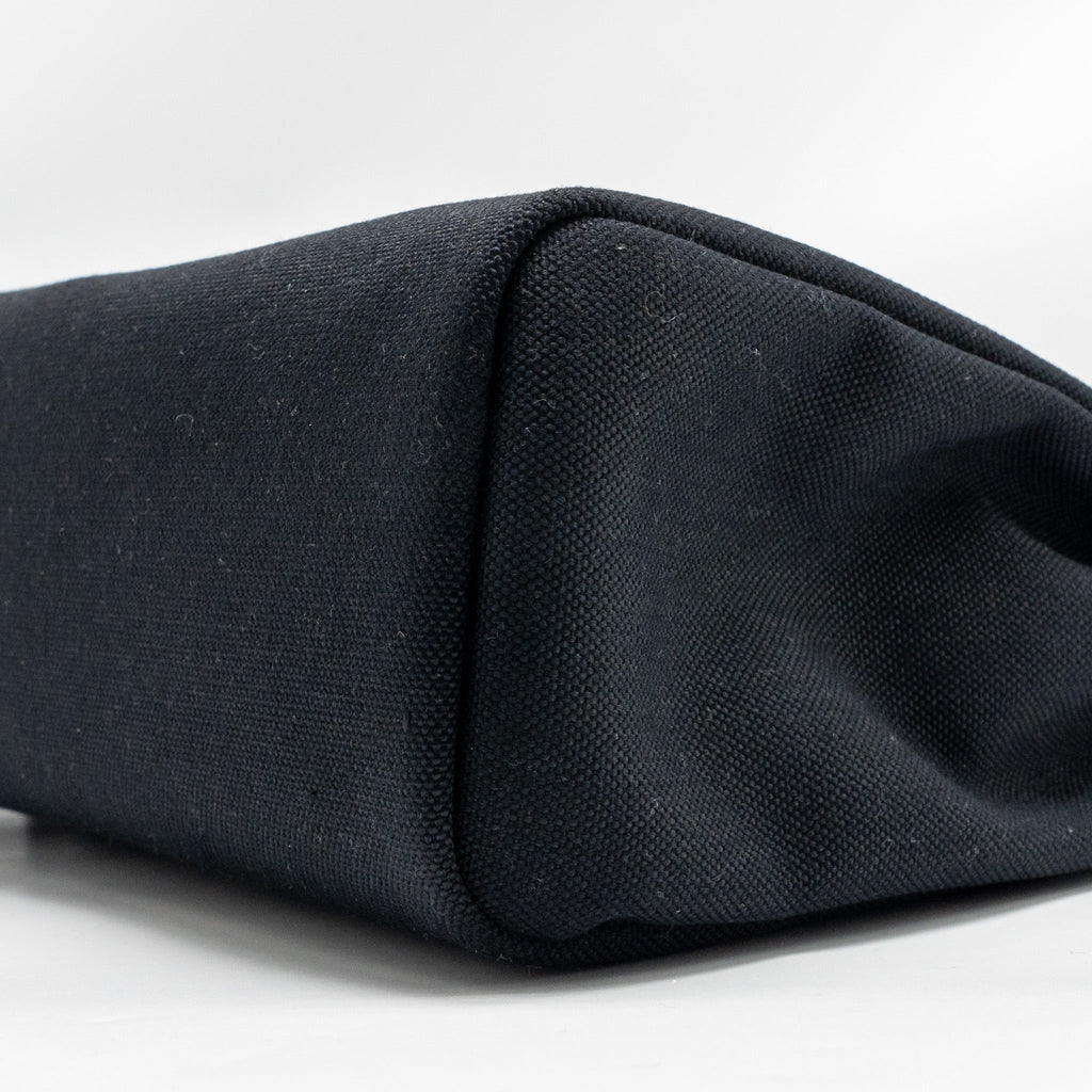 HERMES HERBAG 31 ZIP BAG CANVAS / HUNTER BLACK SHW
