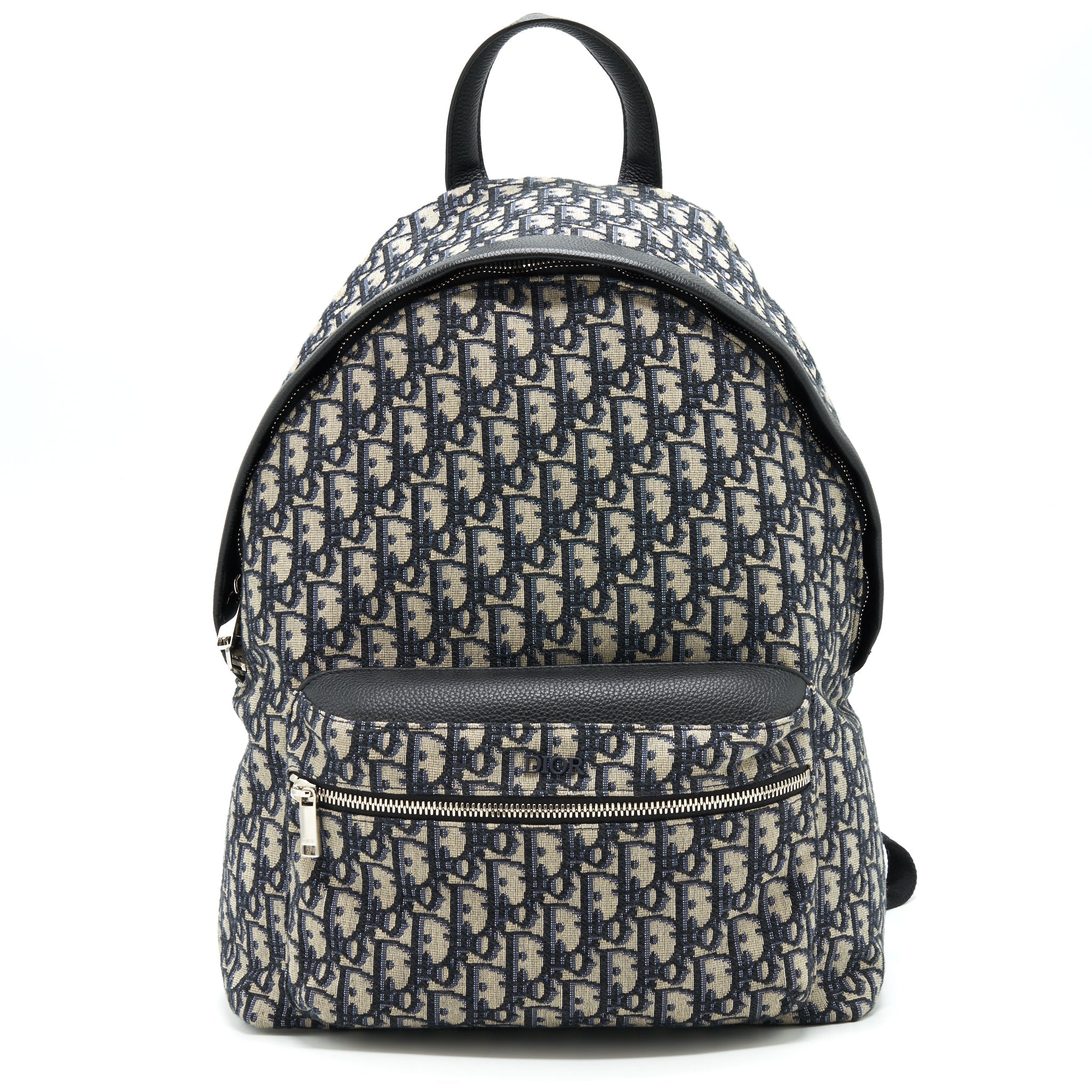 DIOR RIDER BACKPACK BEIGE AND BLACK DIOR OBLIQUE JACQUARD