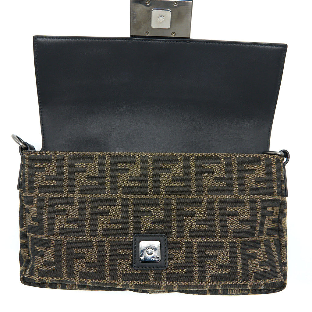FENDI REGULAR BAGUETTE BAG FF JACQUARD CANVAS MULTICOLOUR SHW