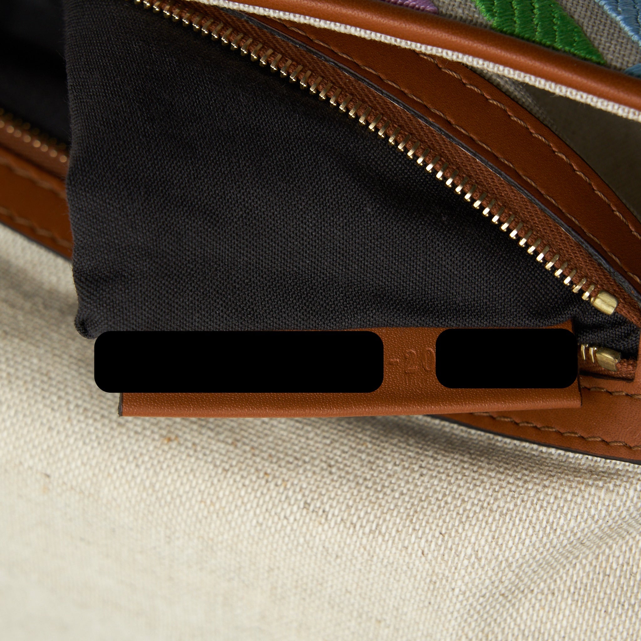 FENDI BAGUETTE BAG IN FF MOTIF CANVAS MULTICOLOUR