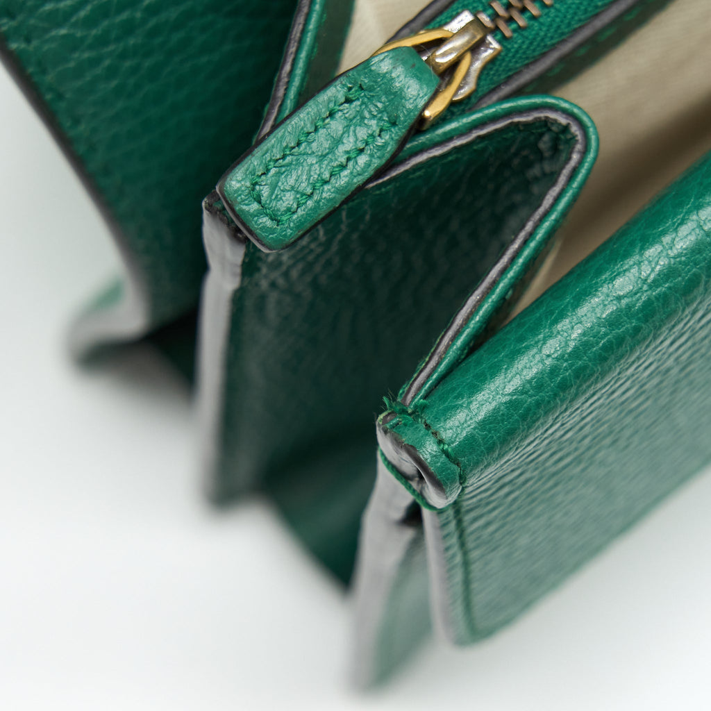 GUCCI DIONYSUS SMALL SHOULDER BAG GREEN WITH MULTICOLOUR HARDWARE
