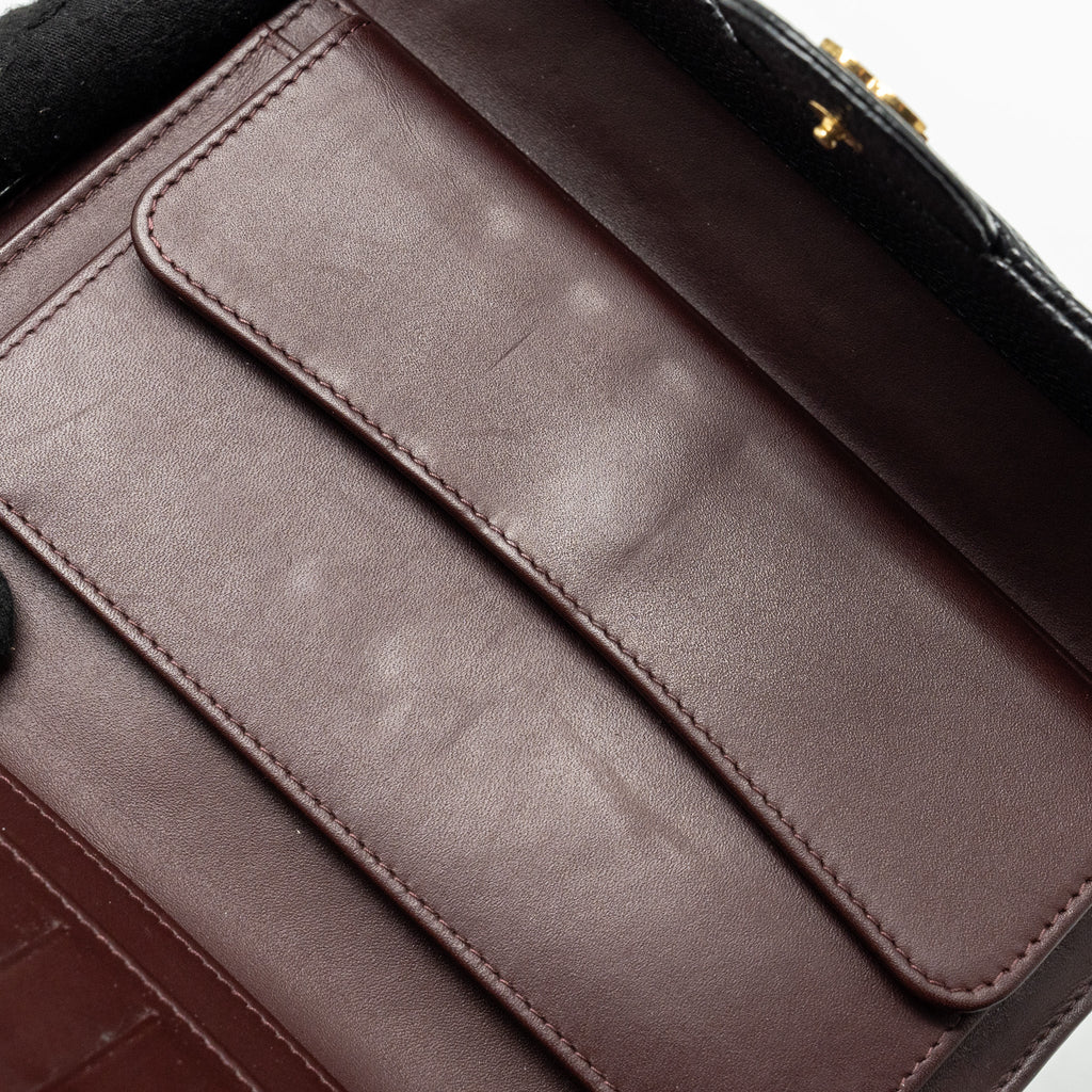 CHANEL CLASSIC FLAP LONG WALLET CAVIAR BLACK GHW