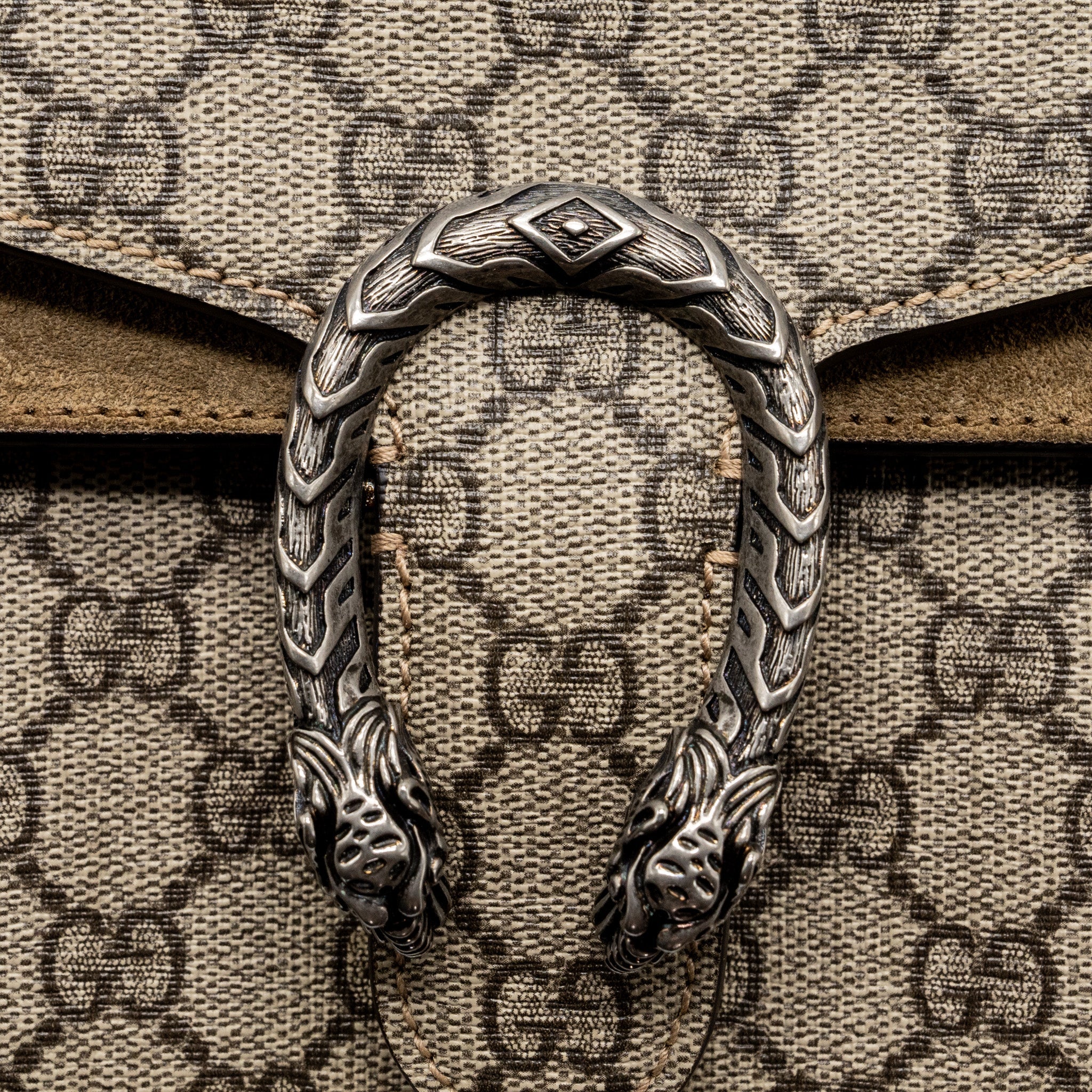GUCCI DIONYSUS MINI BAG GG SUPREME CANVAS BEIGE SHW