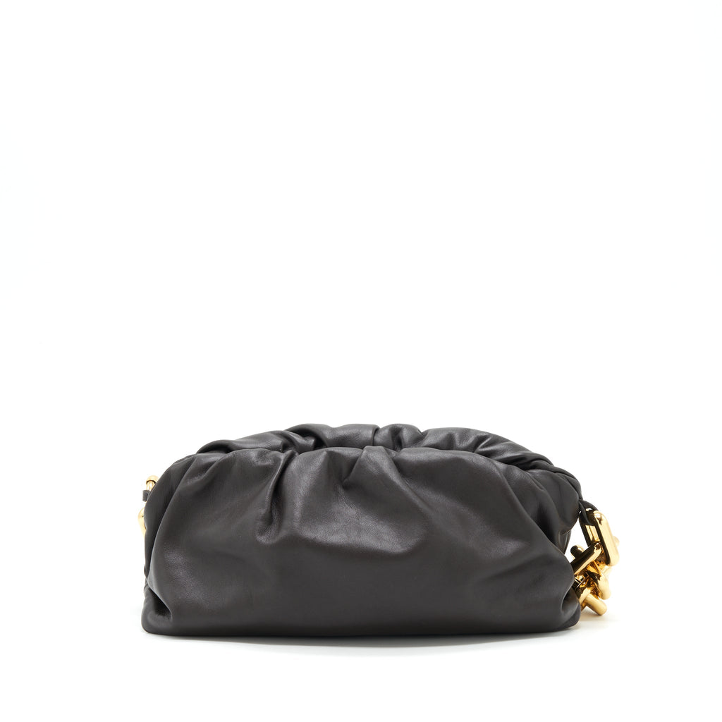 BOTTEGA VENETA CHAIN POUCH CALFSKIN FONDANT GHW