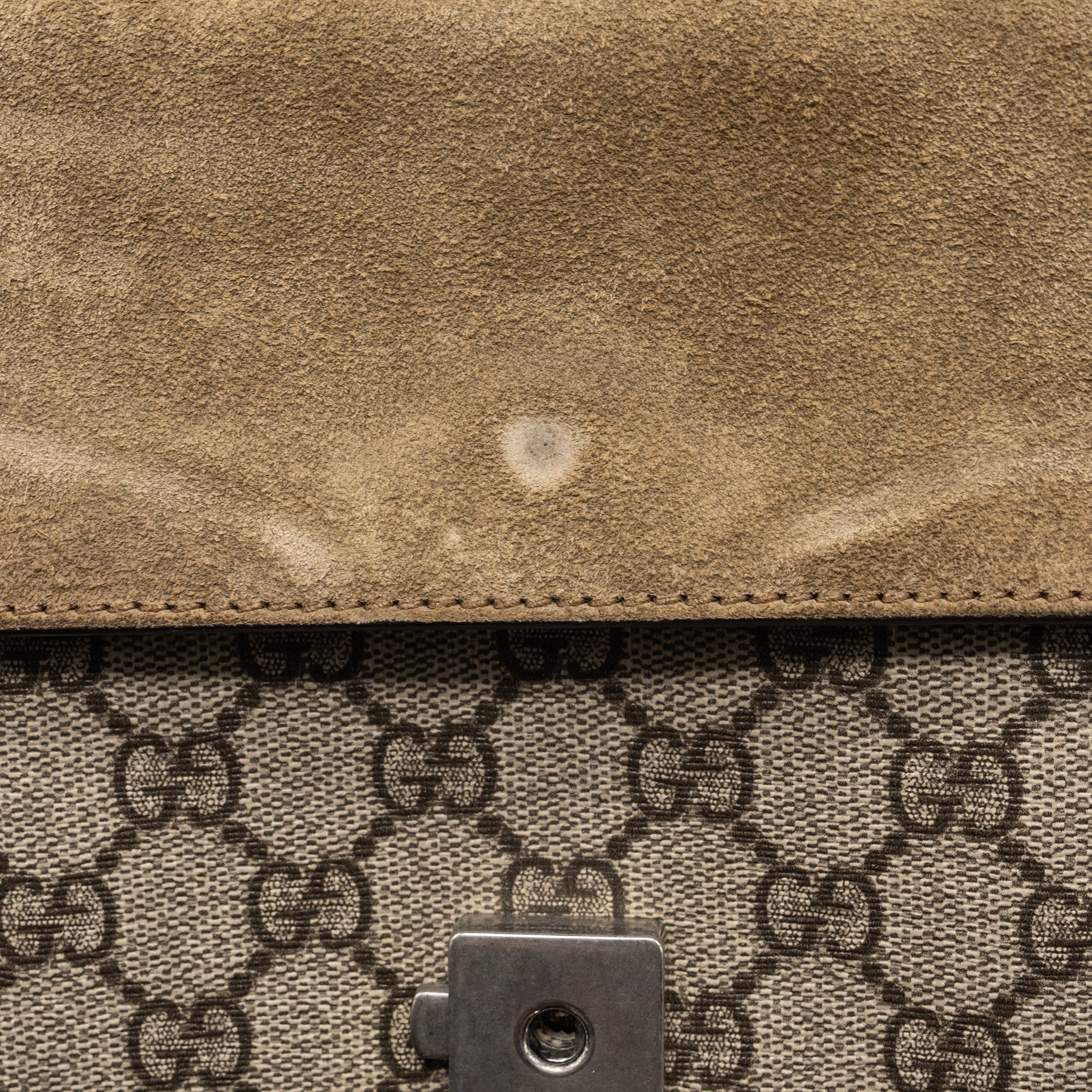 GUCCI DIONYSUS MINI BAG GG SUPREME CANVAS BEIGE SHW