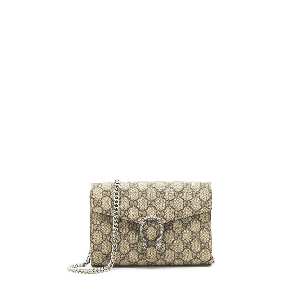 GUCCI DIONYSUS GG SUPREME CHAIN WALLET SHW