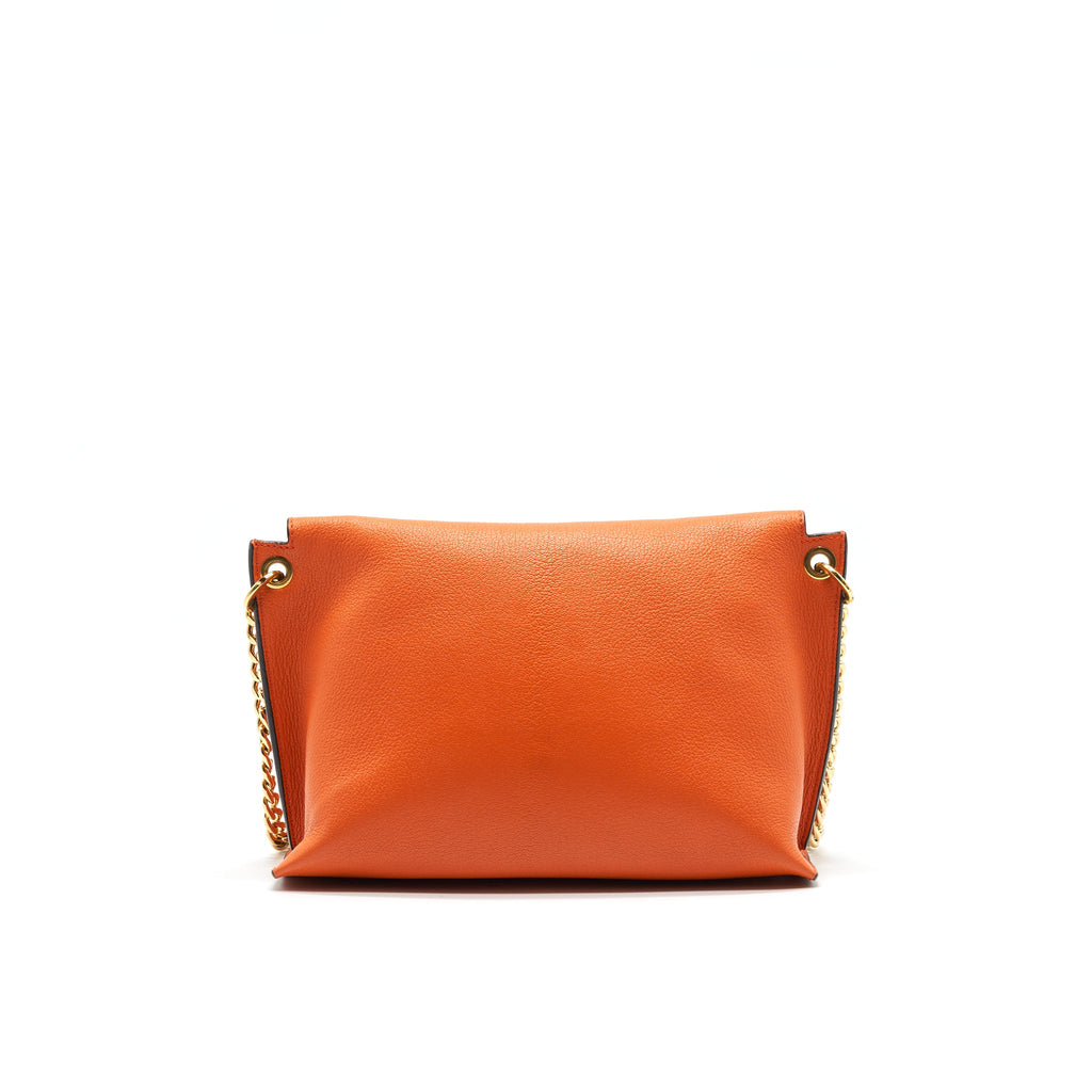LOEWE CROSSBODY LEATHER BAG ORANGE