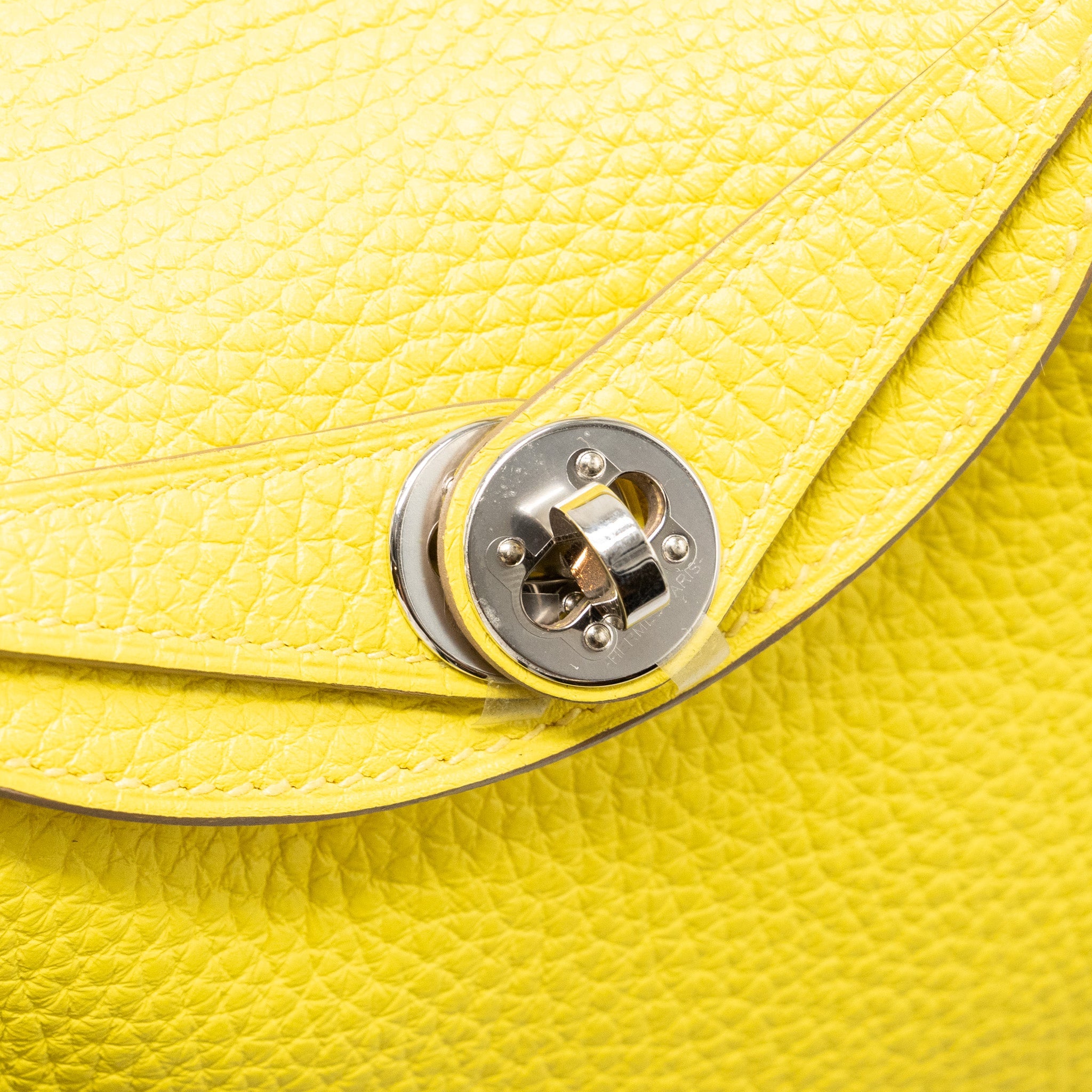HERMES MINI LINDY CLEMENCE LIME SHW