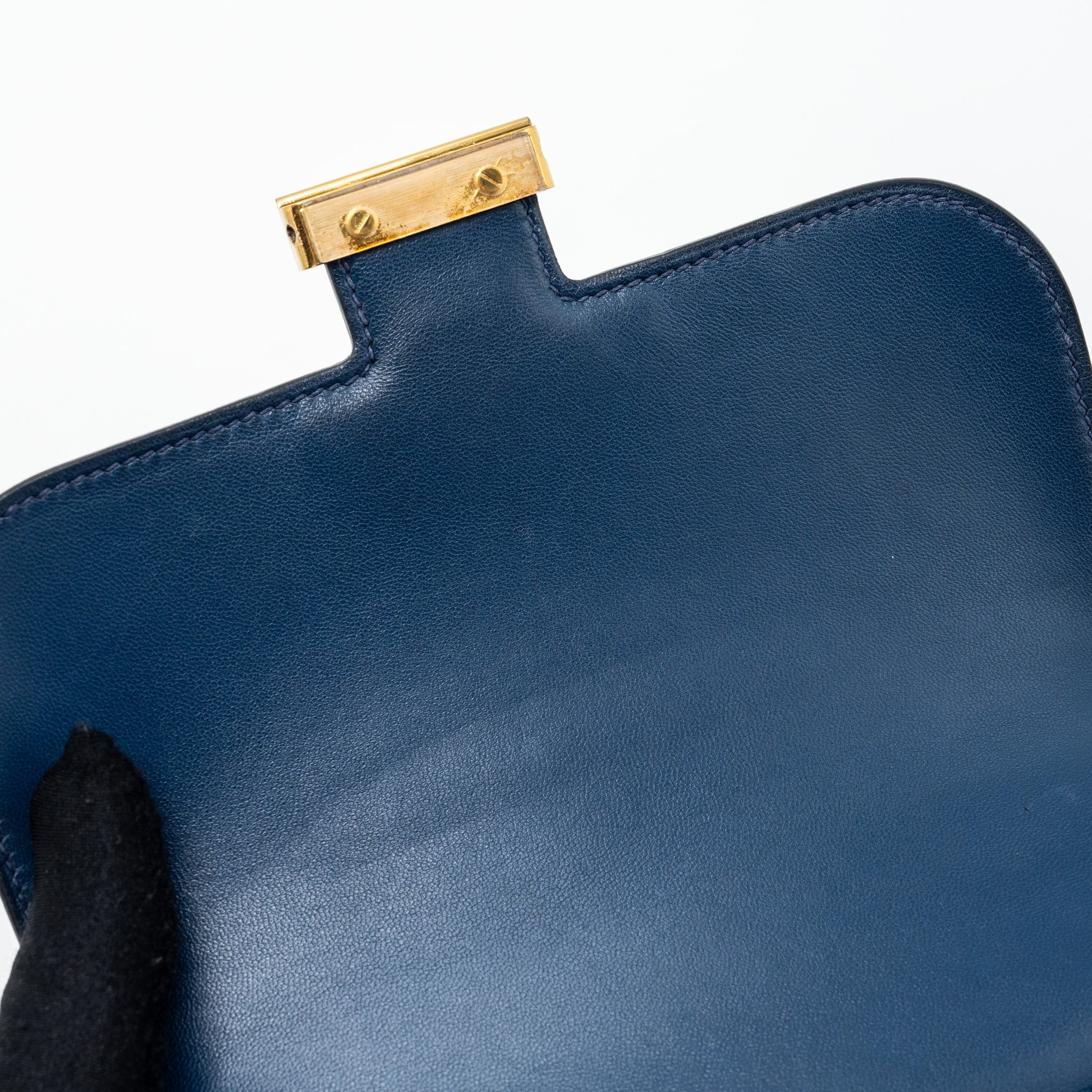 HERMES MINI CONSTANCE EVERCOLOR 7L BLUE DE MALTE GHW