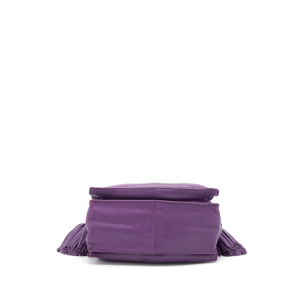 LOEWE FLAMENCO BAG PURPLE GHW