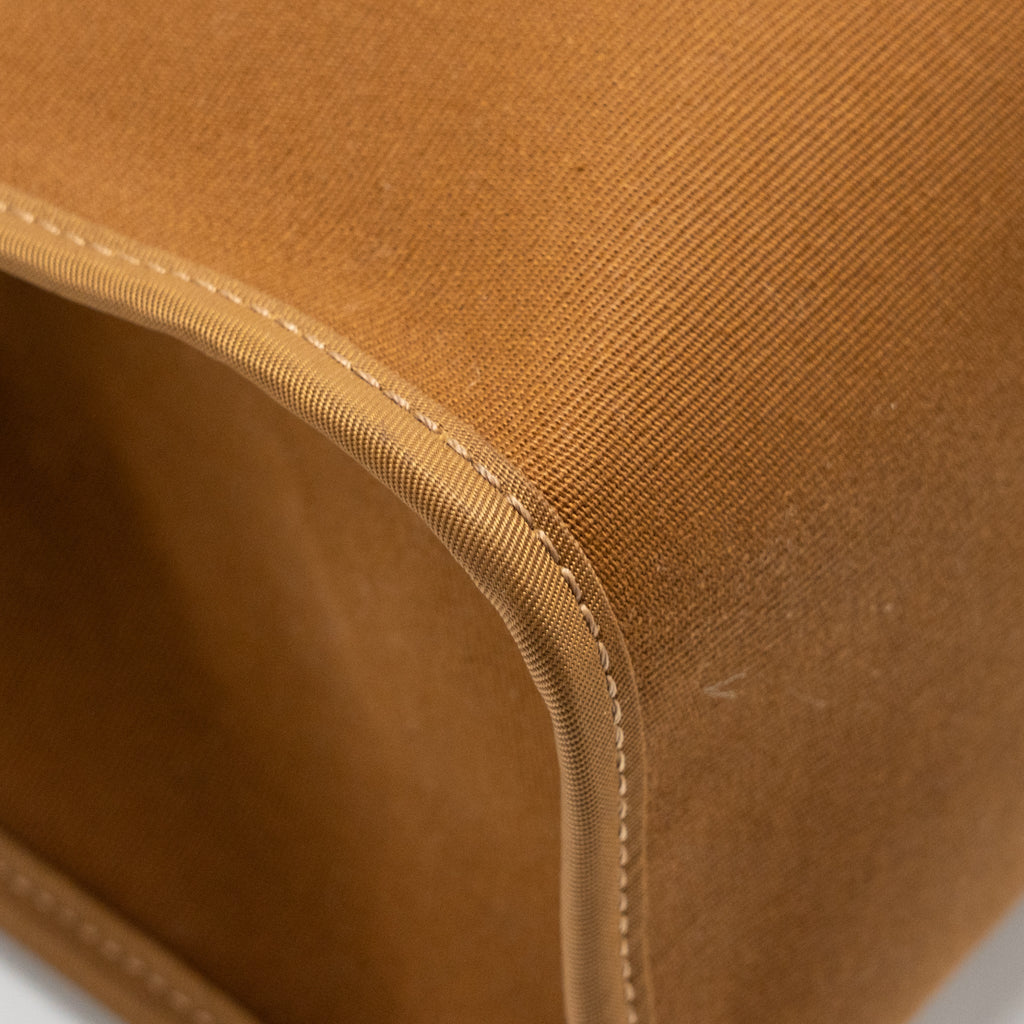 HERMES HERBAG 31 ZIP BAG CANVAS/HUNTER LEATHER ALEZAN/EBENE SHW