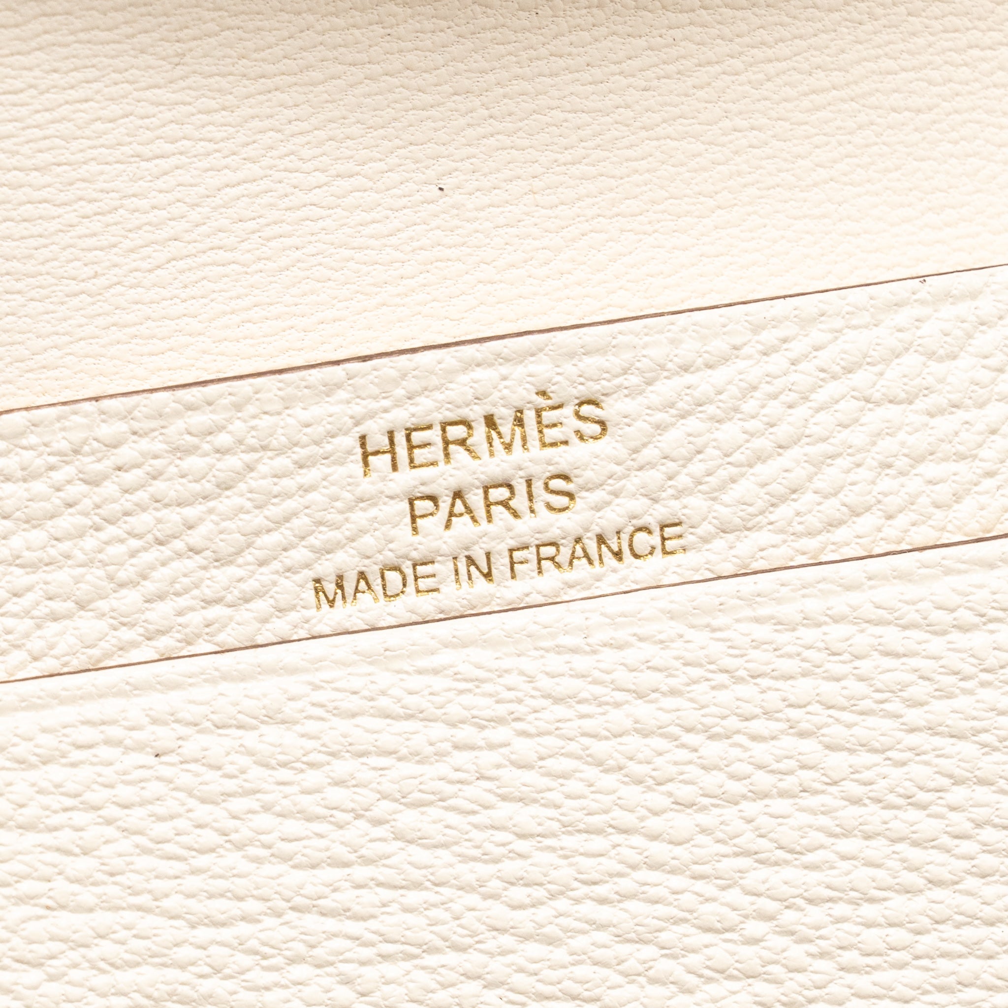 HERMES BEARN CARD HOLDER CHÈVRE MYSORE GOATSKIN NATA GHW