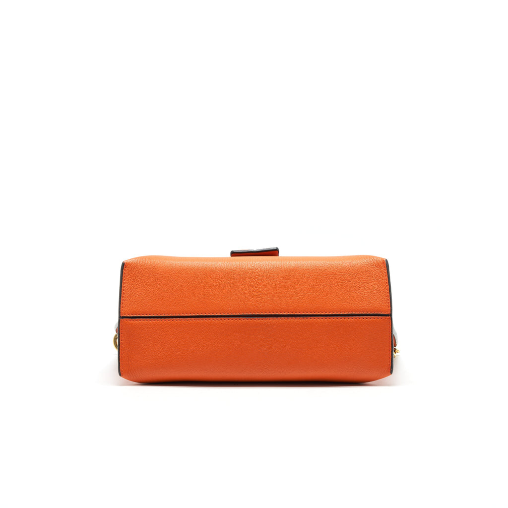 LOEWE CROSSBODY LEATHER BAG ORANGE