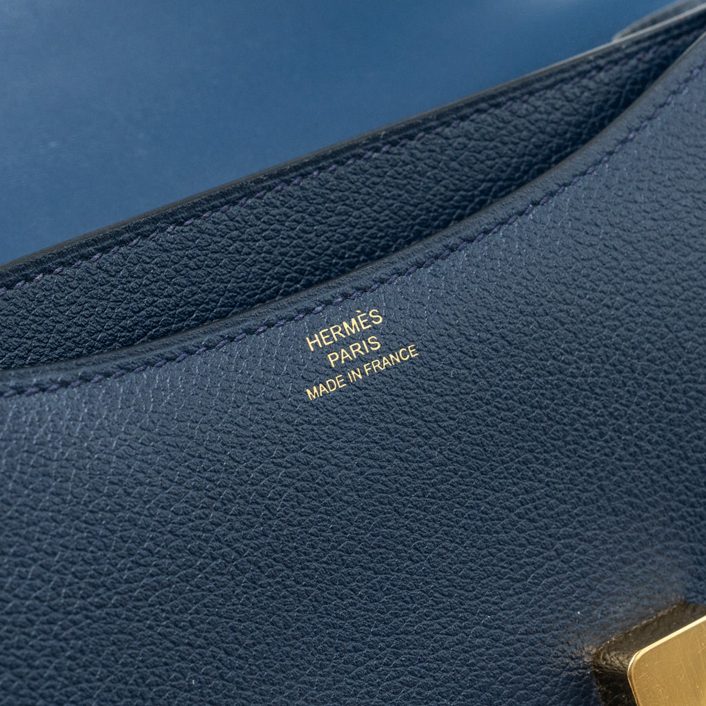 HERMES MINI CONSTANCE EVERCOLOR 7L BLUE DE MALTE GHW