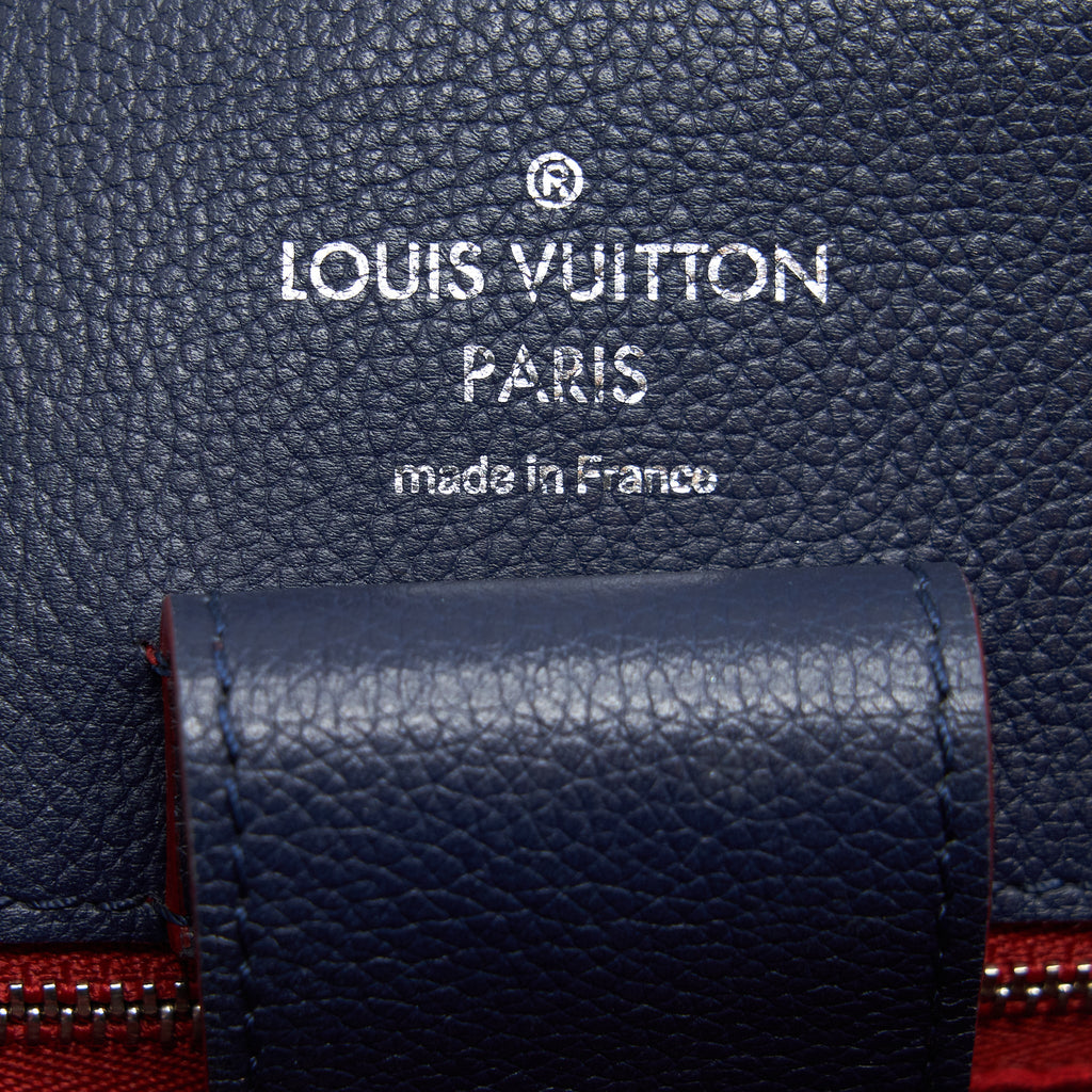 LOUIS VUITTON LOCKME BUCKET BAG NAVY/RED WITH AN EXTRA BAG CHARM SHW