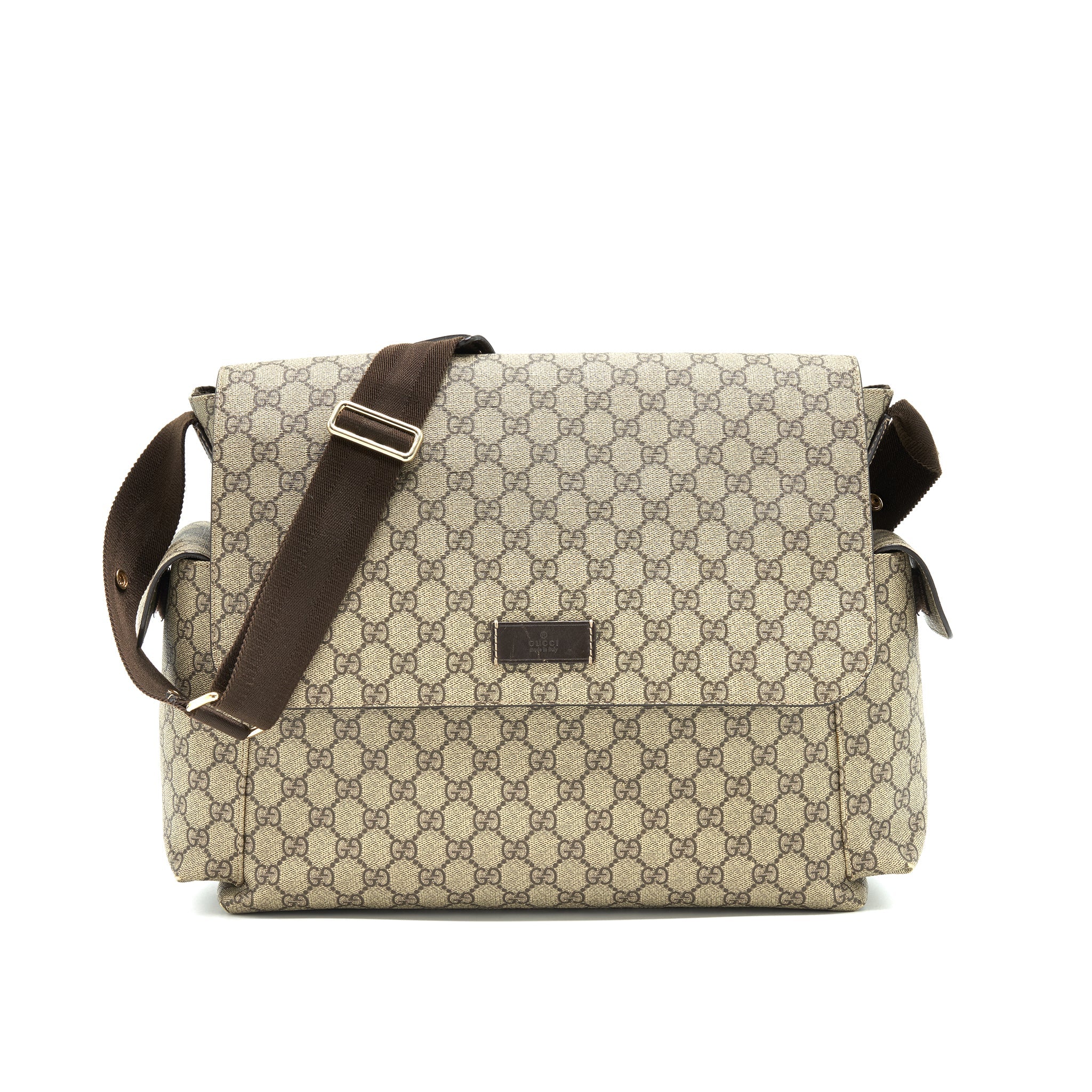 GUCCI GG SUPREME CANVAS DIAPER BAG