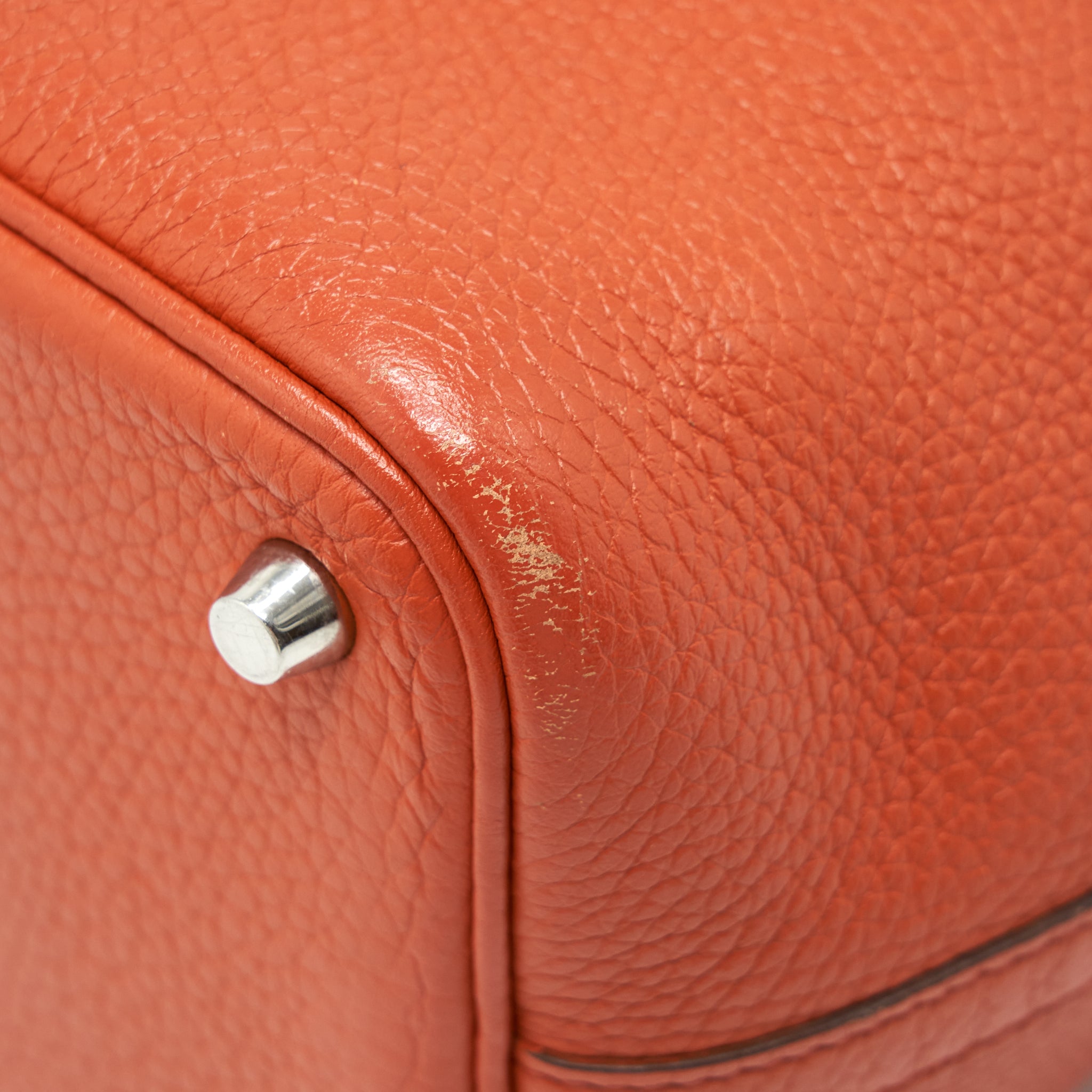 HERMES PICOTIN 18 LOCK BAG ORANGE SHW