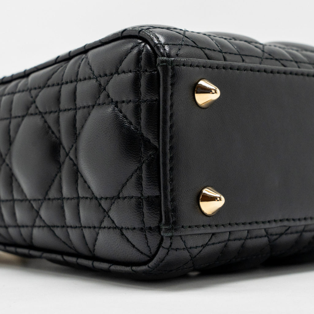 DIOR MY ABC SMALL LADY DIOR LAMBSKIN BLACK LGHW
