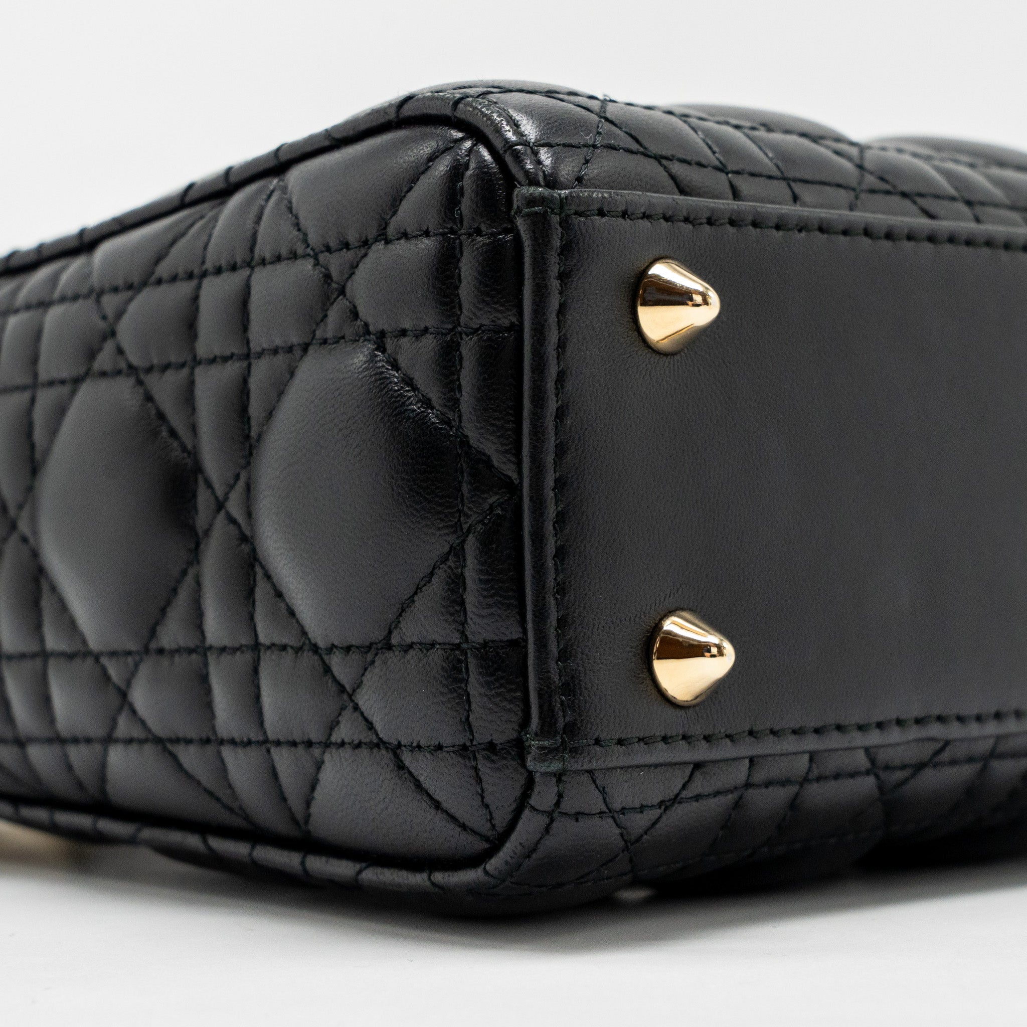 DIOR MY ABC SMALL LADY DIOR LAMBSKIN BLACK LGHW