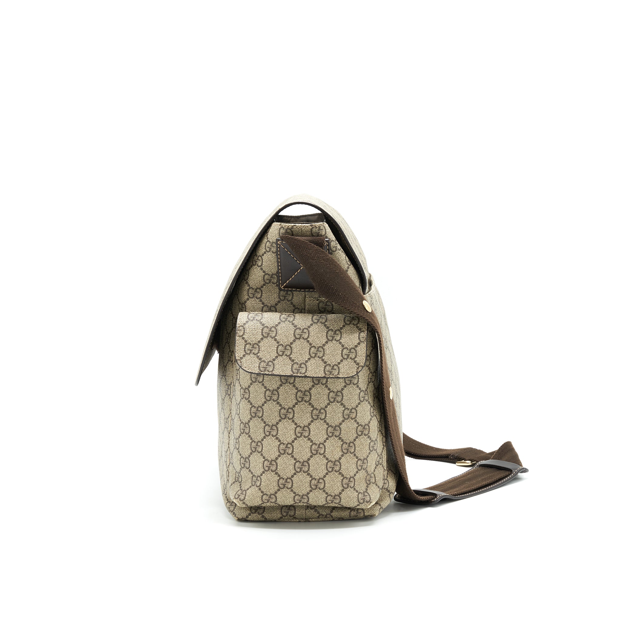 GUCCI GG SUPREME CANVAS DIAPER BAG