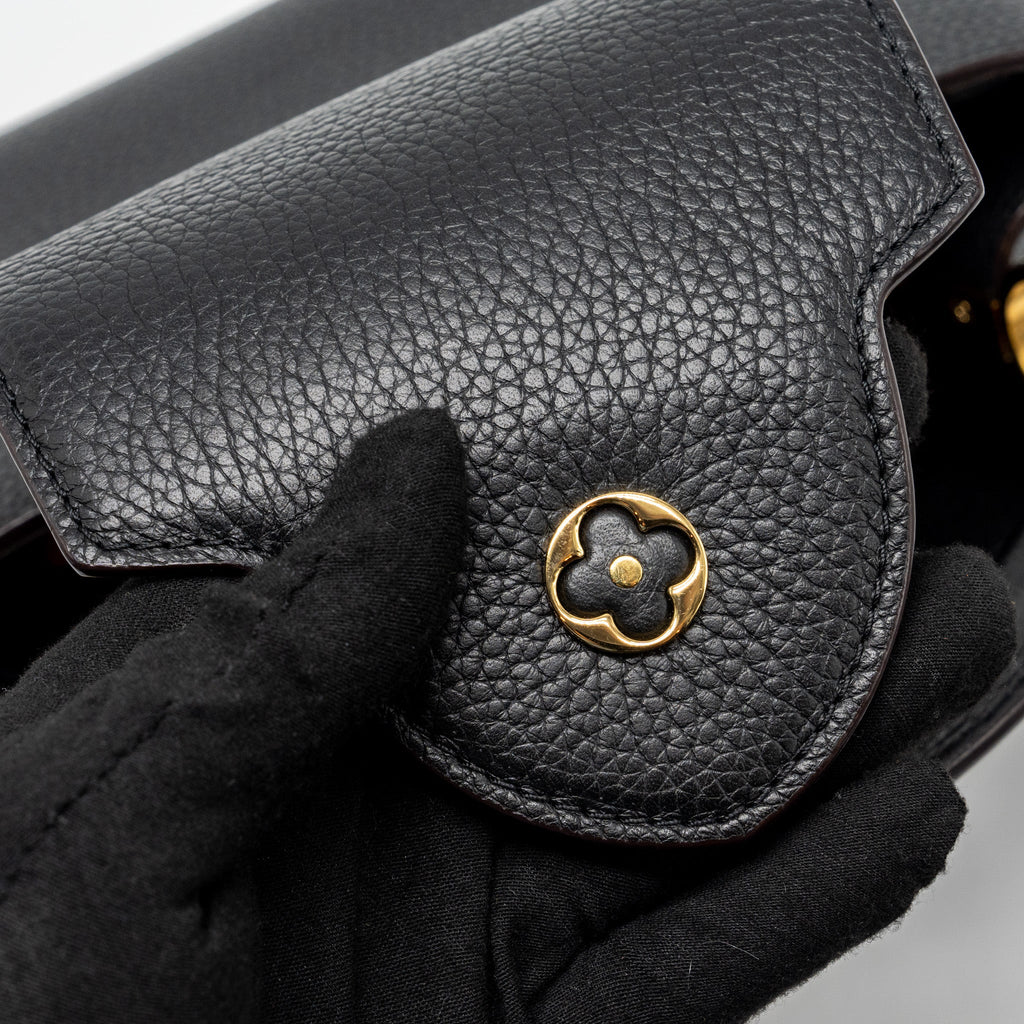 LOUIS VUITTON CAPUCINES BB TAURILLON CALFSKIN BLACK GHW