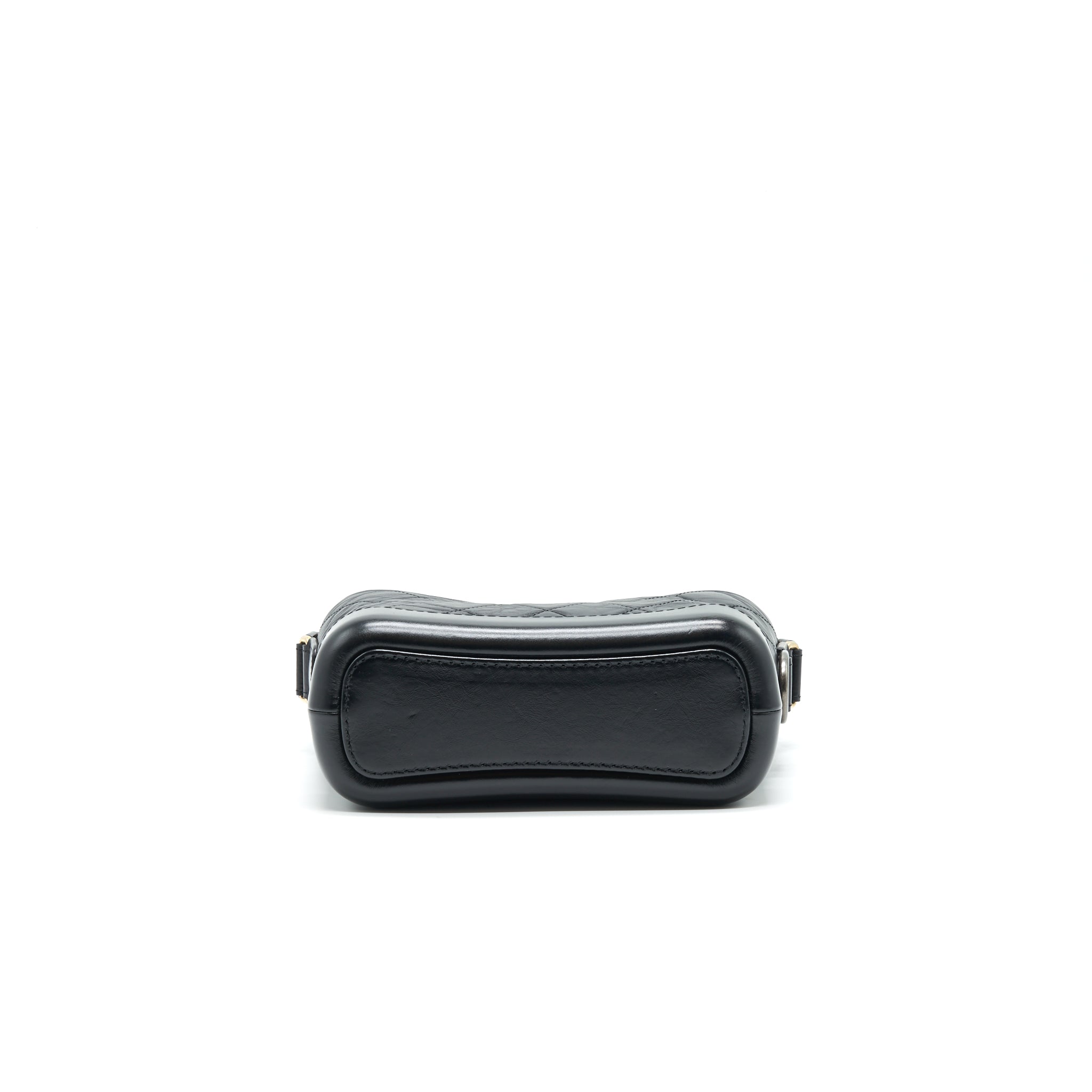 CHANEL SMALL GABRIELLE HOBO BAG BLACK SERIAL 26