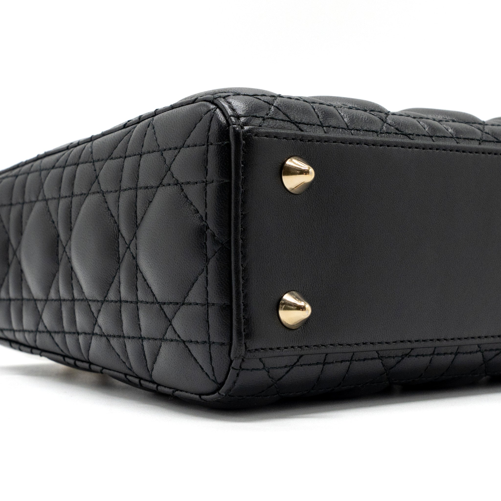 DIOR MY ABC DIOR SMALL LADY DIOR BAG LAMBSKIN BLACK LGHW