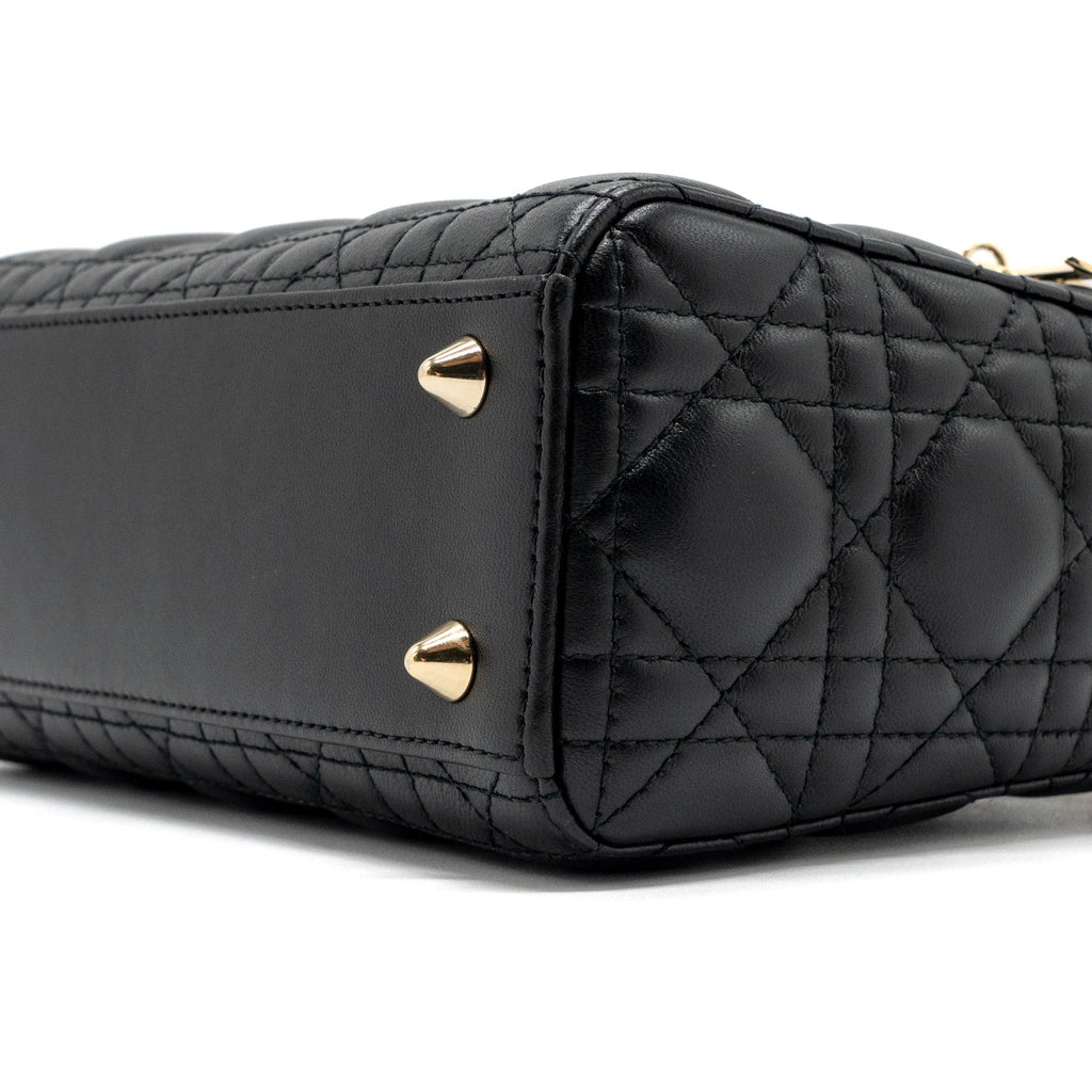 DIOR MY ABC DIOR SMALL LADY DIOR BAG LAMBSKIN BLACK LGHW