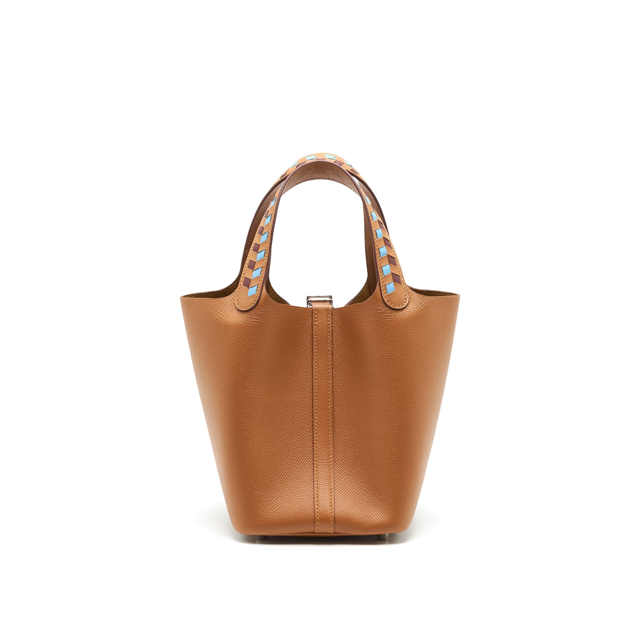 HERMES PICOTIN18 LOCK BAG GOLD / BLEU DE NORD/ ROUGE H EPSOM SHW