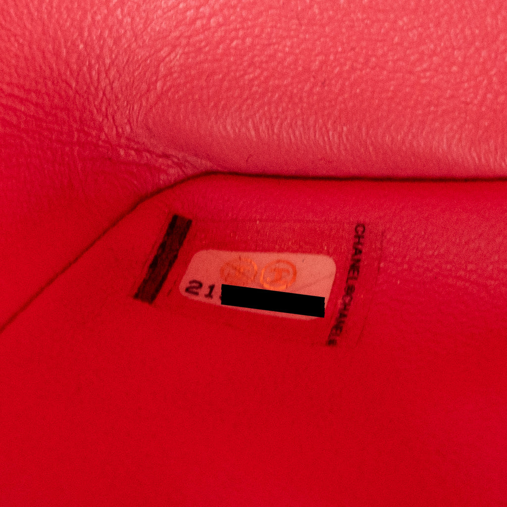 CHANEL MINI SQUARE FLAP BAG PATENT PINK SHW