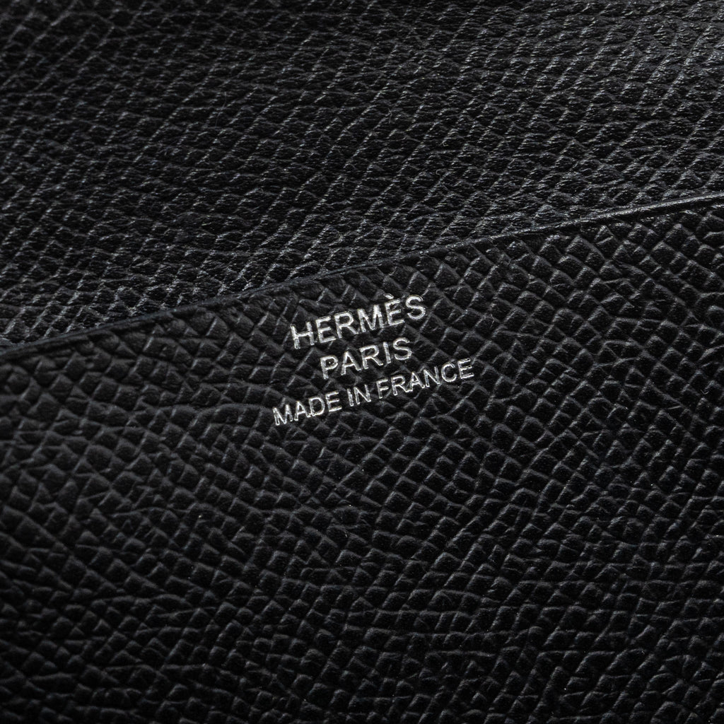 HERMES BEARN WALLET EPSOM BLACK SHW
