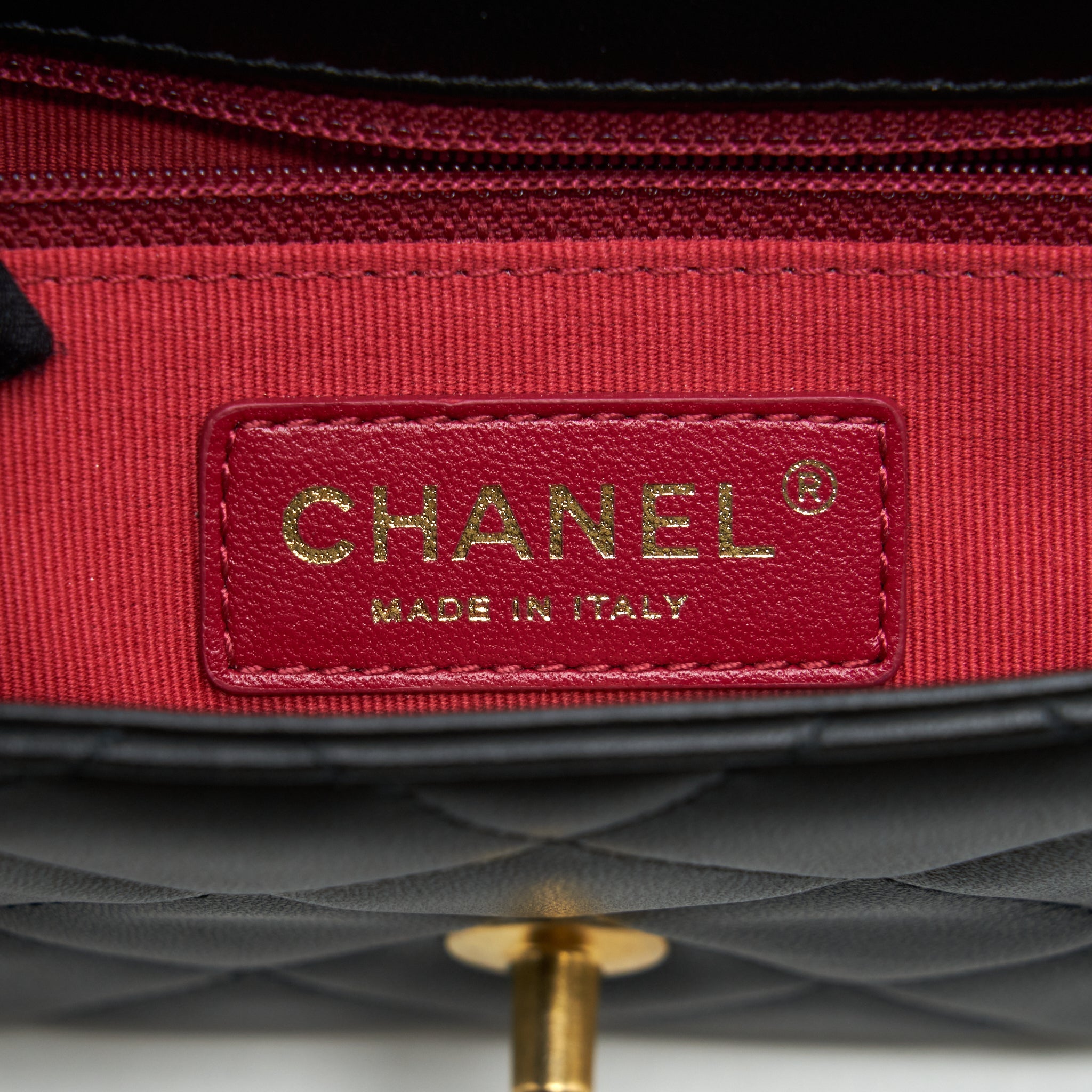 CHANEL MY PERFECT MINI FLAP BAG LAMBSKIN BLACK GHW (MICROCHIP)
