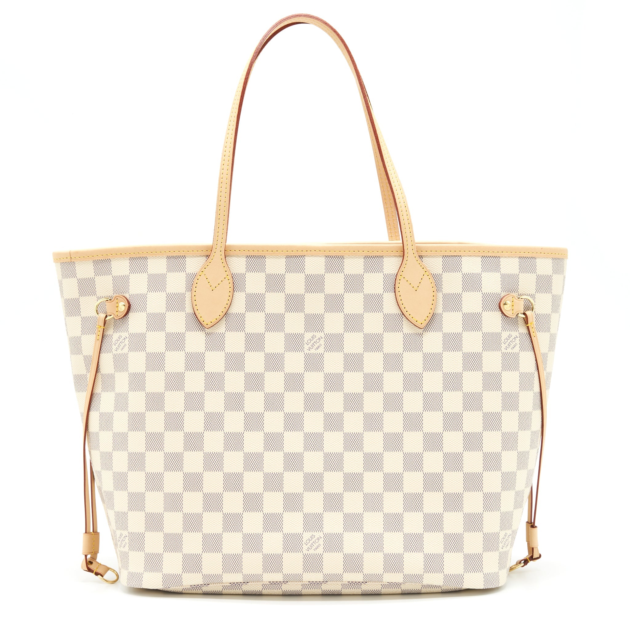 LOUIS VUITTON NEVERFULL MM DAMIER AZUR CANVAS /ROSE BALLERINE (NO INNER POUCH)