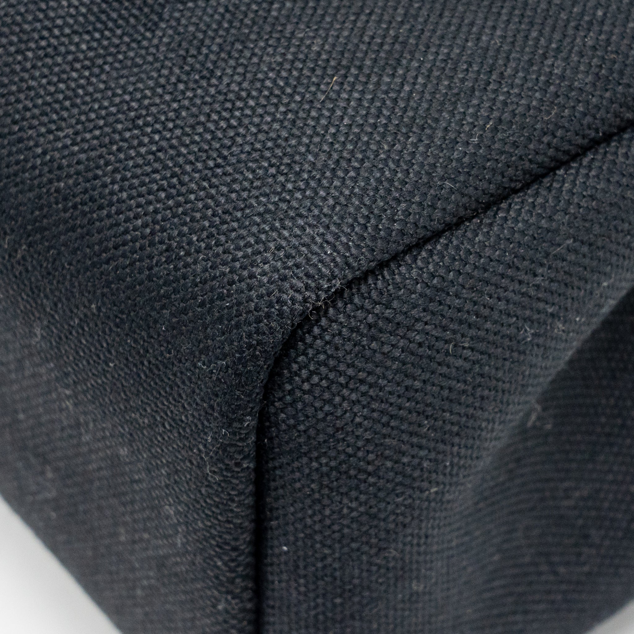 HERMES HERBAG 31 ZIP BAG CANVAS/ HUNTER LEATHER BLACK GHW