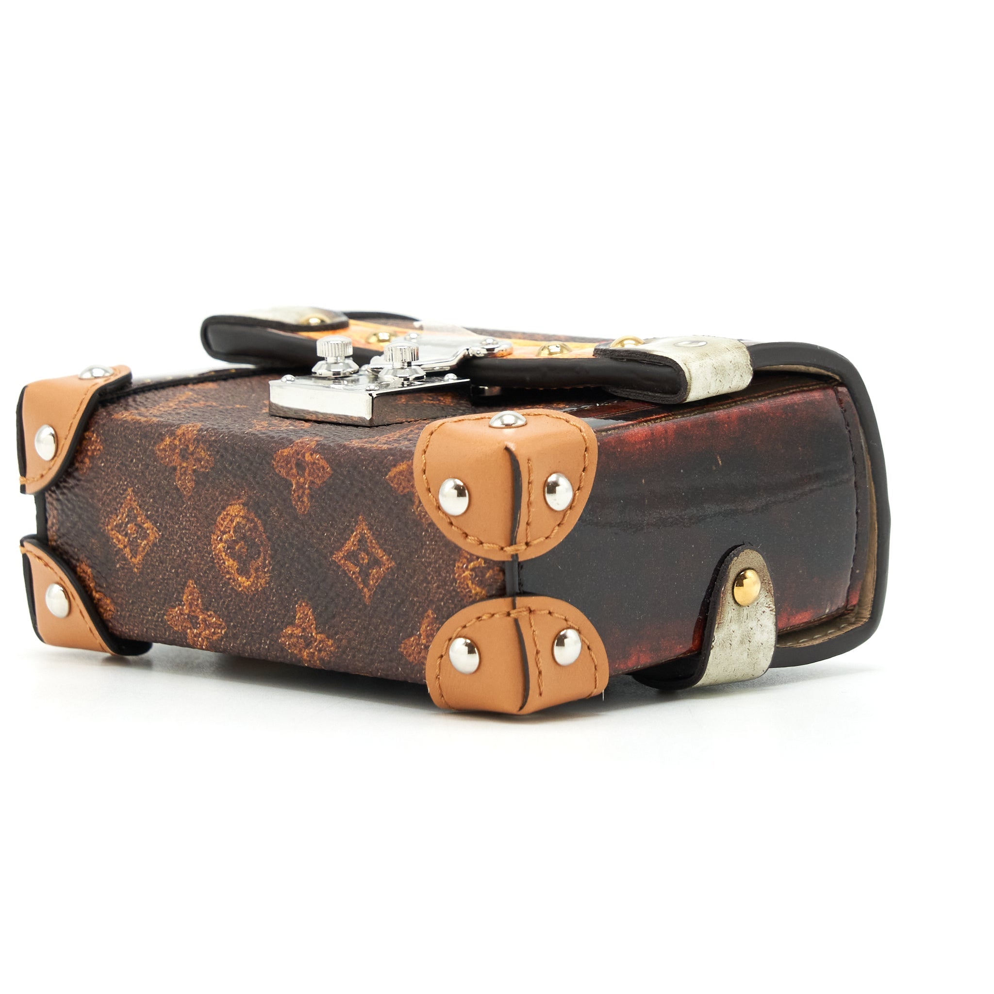 LOUIS VUITTON ESS TRUNK MINI BAG/BAG CHARM NOIR